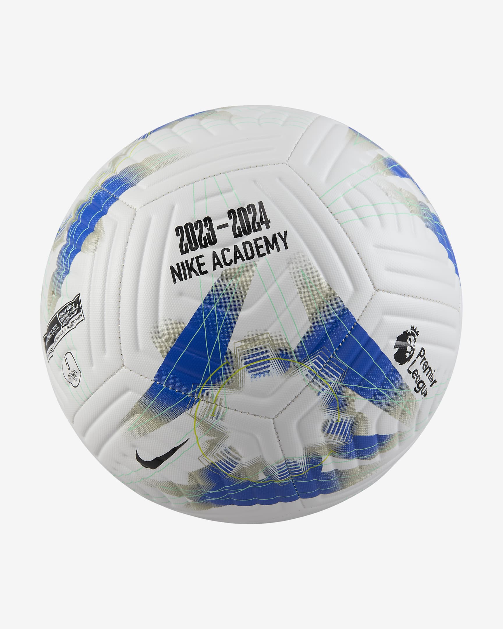 Premier League Academy Fußball - Weiß/Racer Blue/Weiß