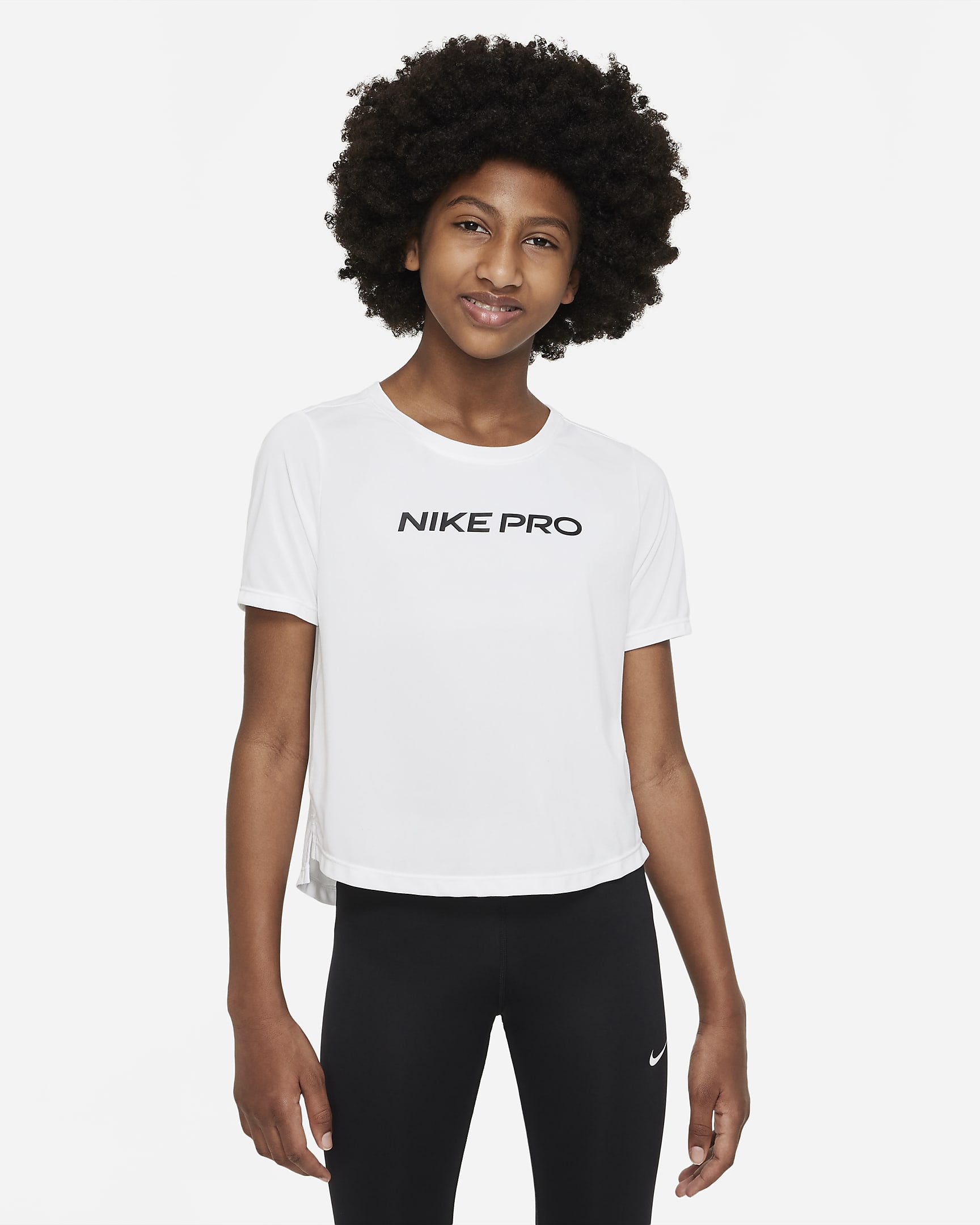 Nike Pro Dri-FIT One Big Kids' (Girls') Top. Nike.com