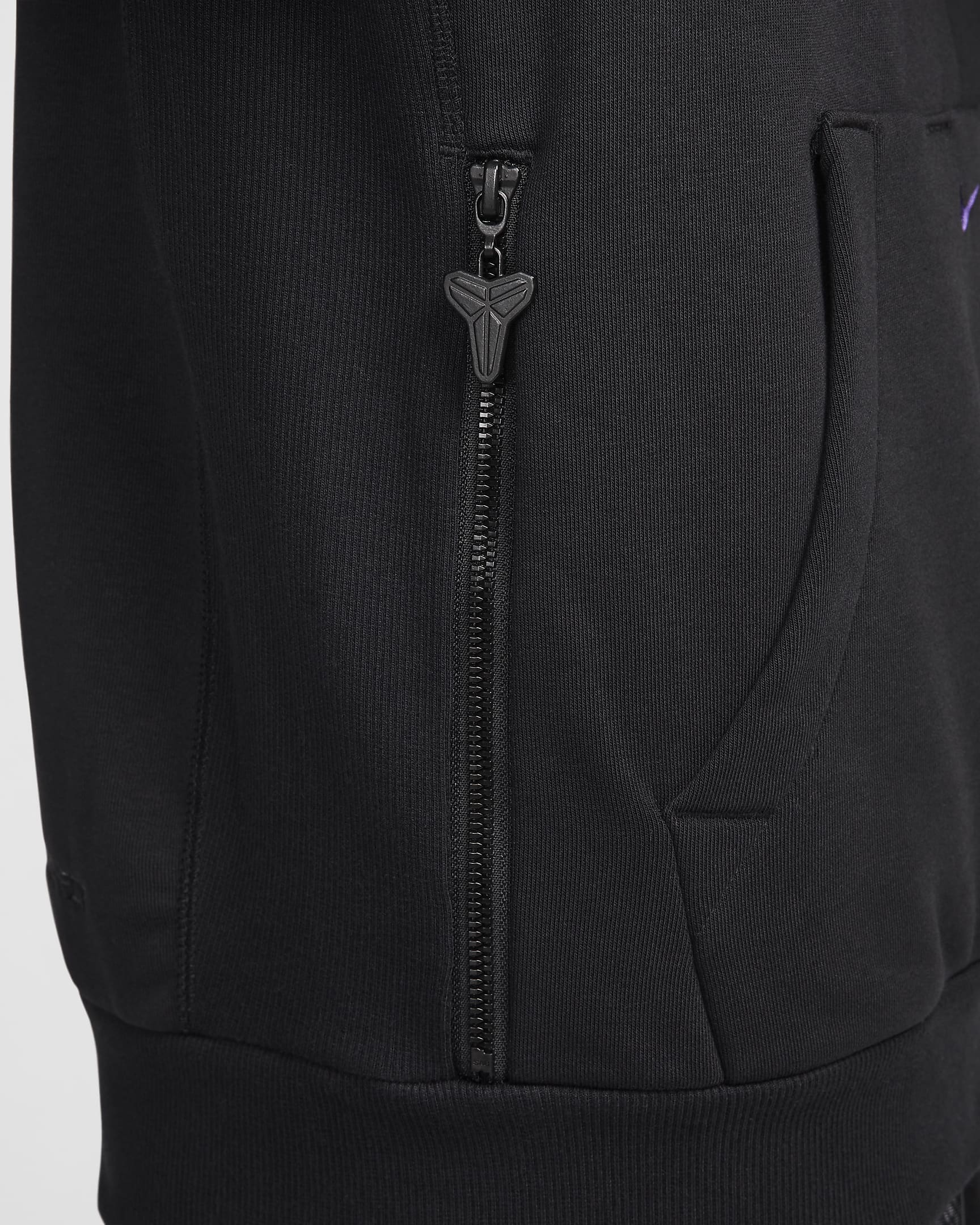 Kobe Men's Dri-FIT Standard Issue Pullover Basketball Hoodie - Black/Field Purple