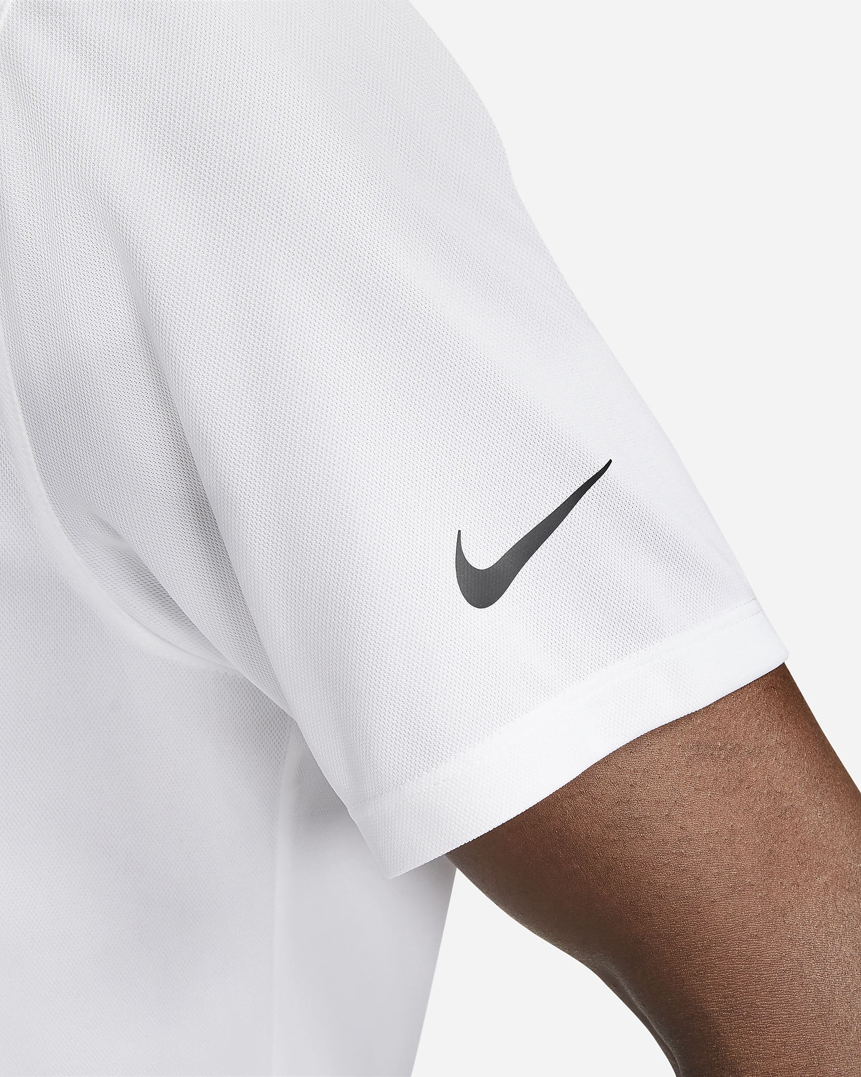 Nike Dri-FIT Victory Golf-Poloshirt für Herren - Weiß/Schwarz