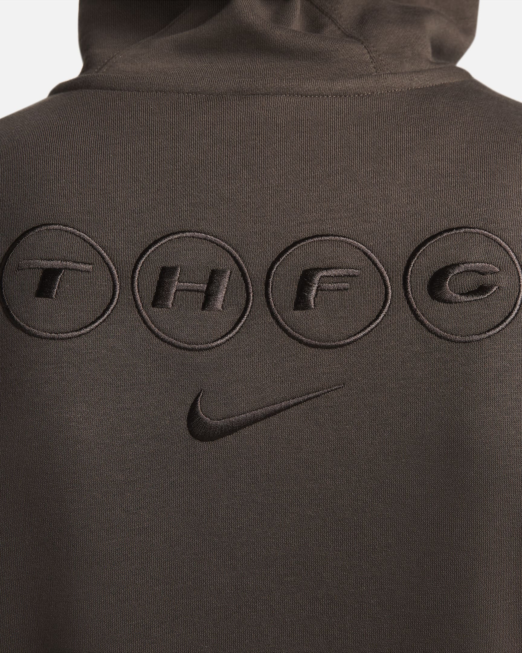 Tottenham Hotspur Club Third Men's Nike Soccer Fleece Pullover Hoodie - Dark Chocolate/Dark Chocolate