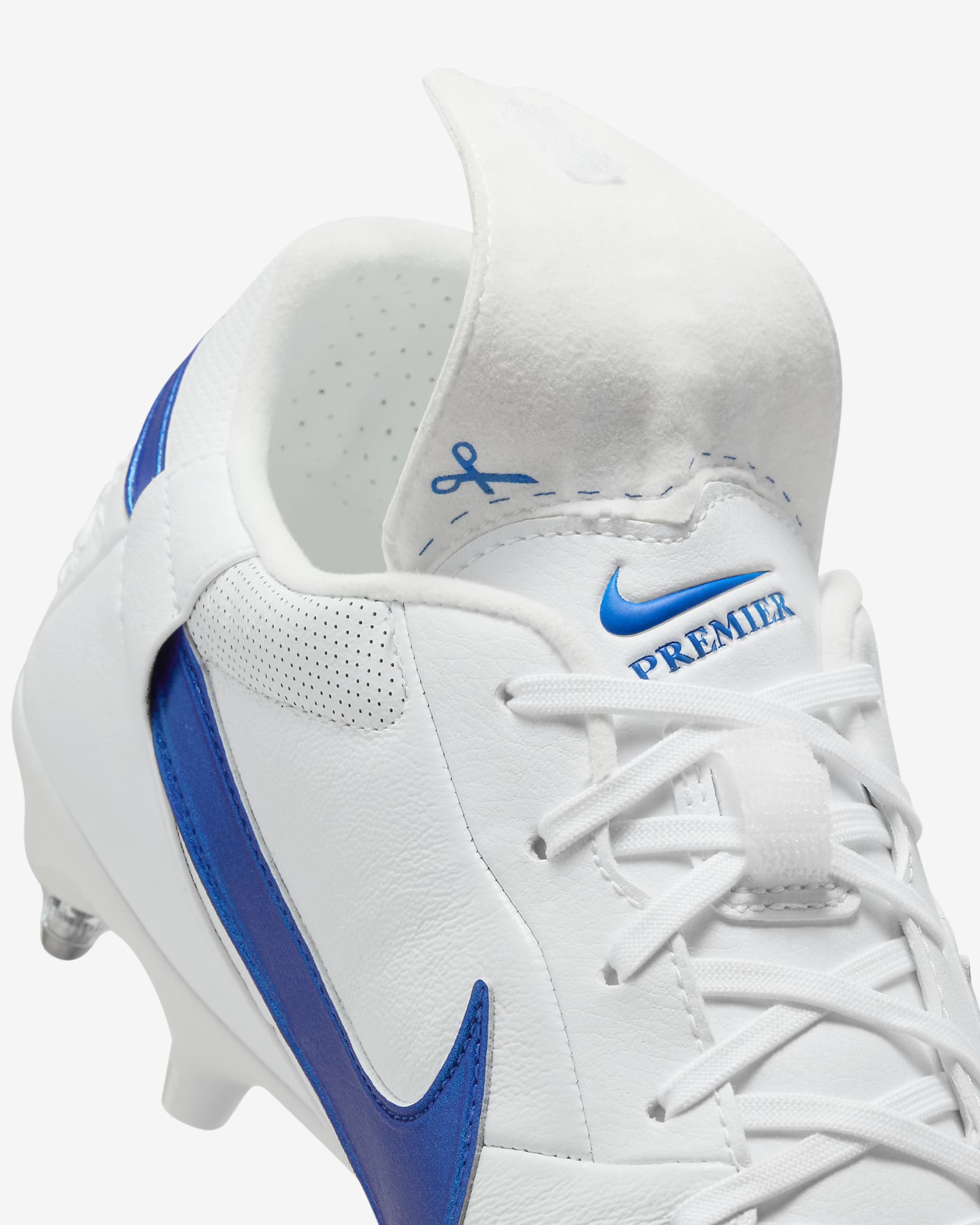 Nike Premier 3 SG-Pro Low-Top Football Boot - White/Signal Blue