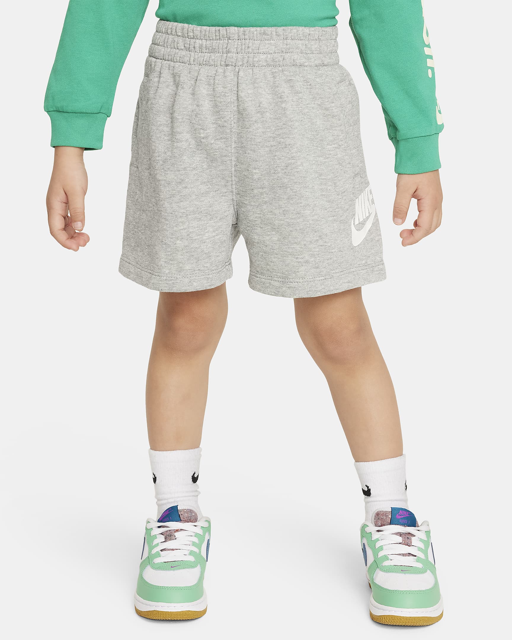 Nike Sportswear Club Toddler French Terry Shorts - Dark Grey Heather