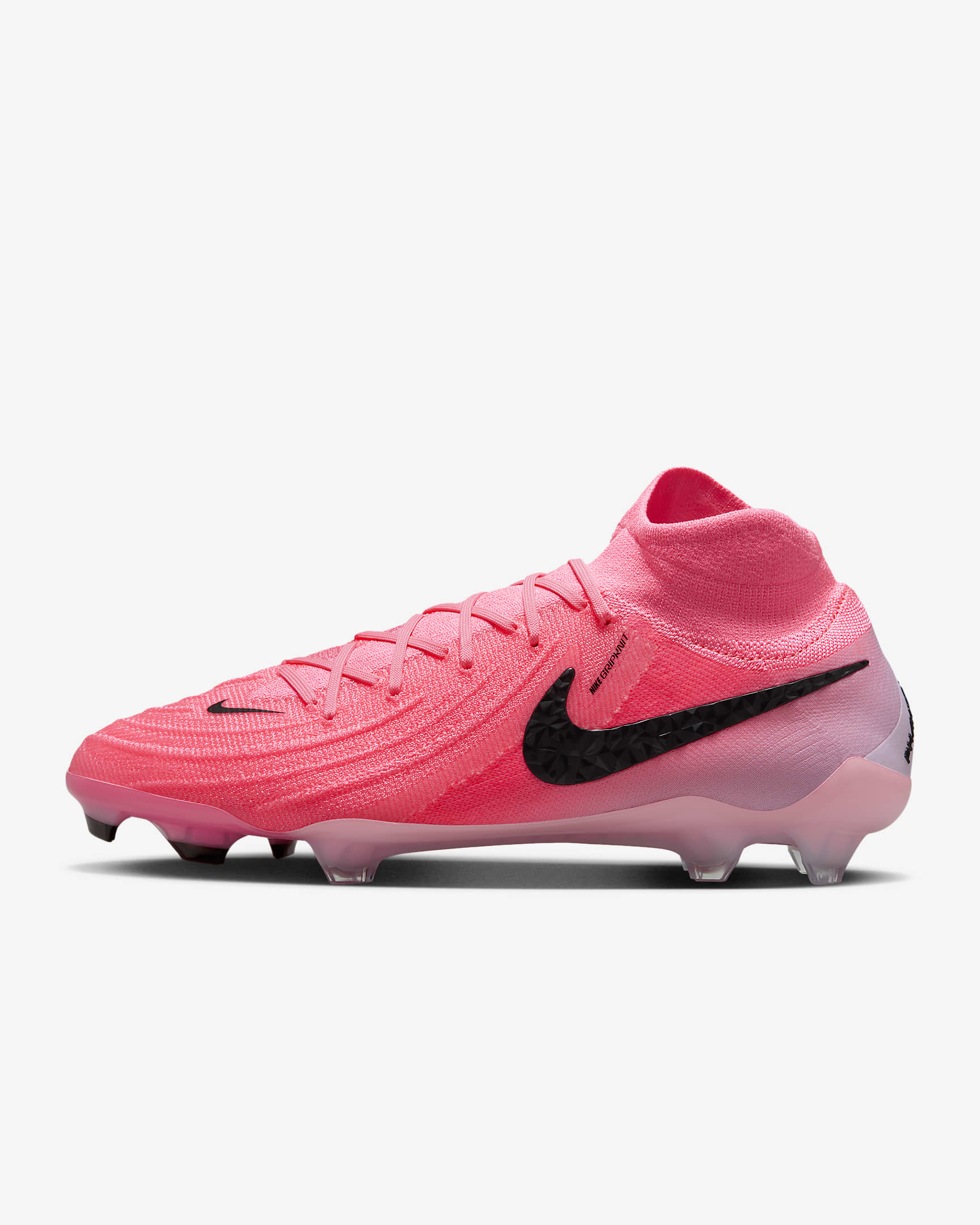 Nike Phantom Luna 2 Elite FG magas szárú, stoplis futballcipő - Sunset Pulse/Fekete