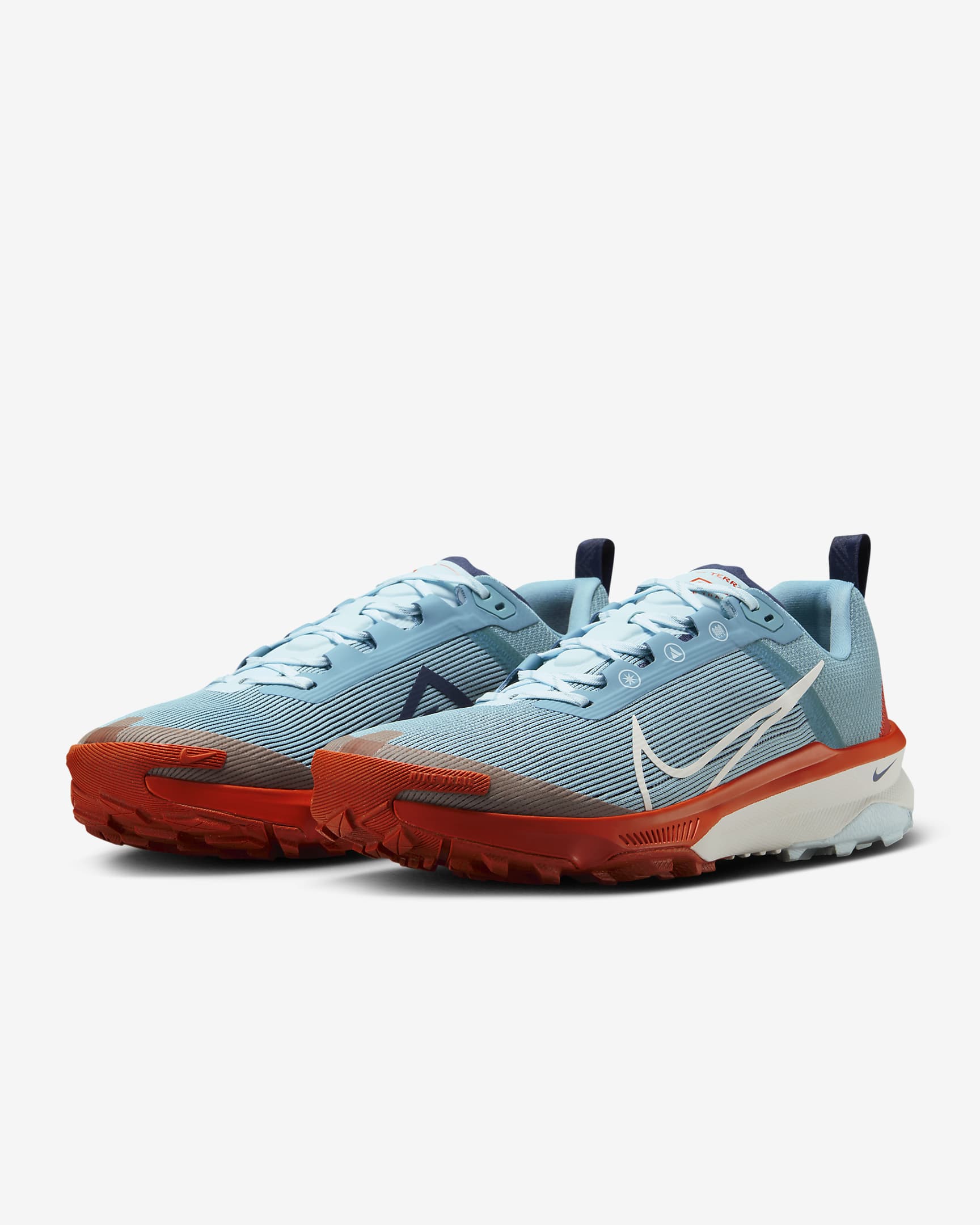 Nike Kiger 9-trailløbesko til mænd - Denim Turquoise/Midnight Navy/Vintage Coral/Phantom