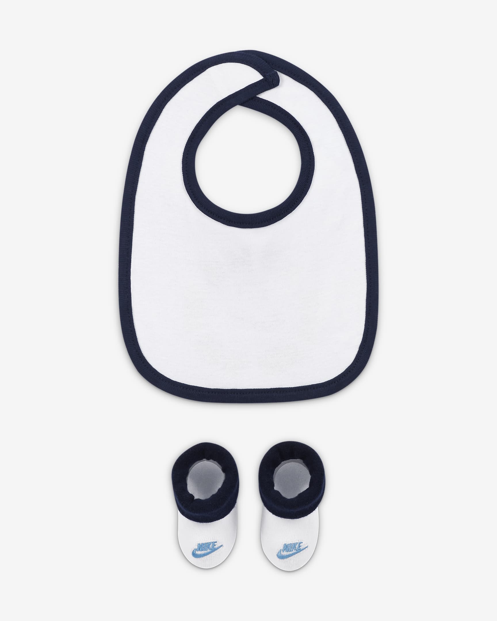 Nike Baby Bib and Booties Set.