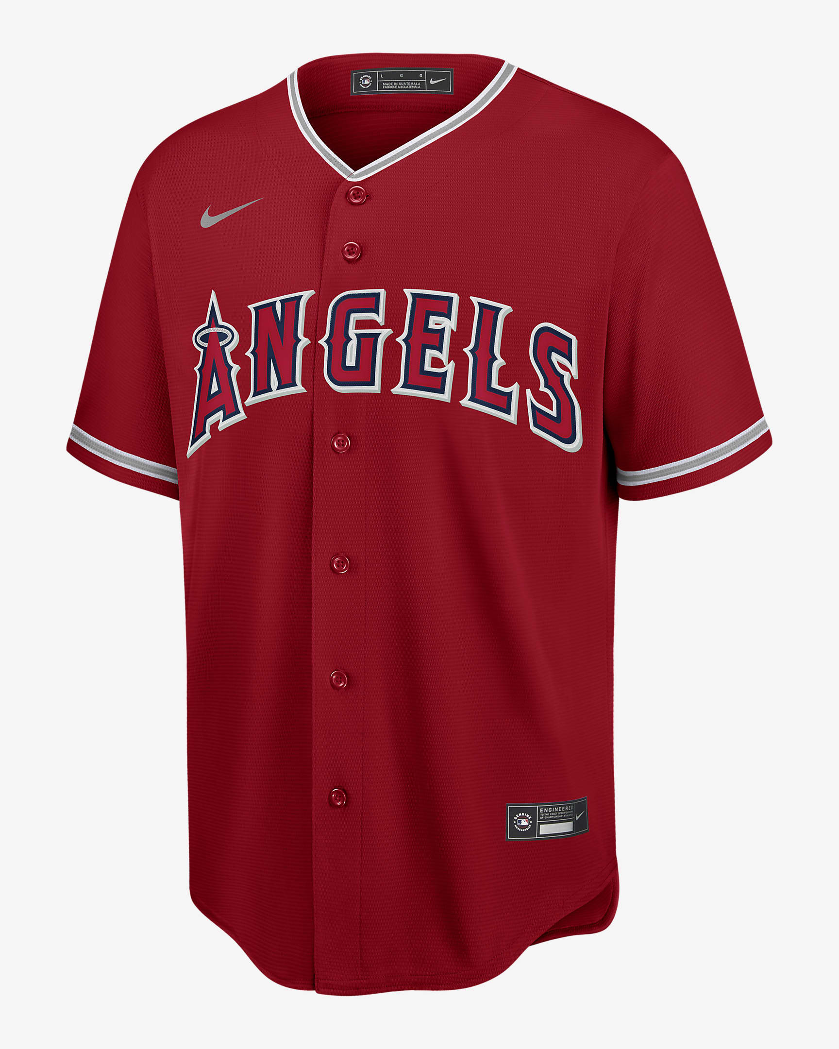 Jersey de béisbol Replica para hombre MLB Los Angeles Angels (Mike Trout) - Rojo