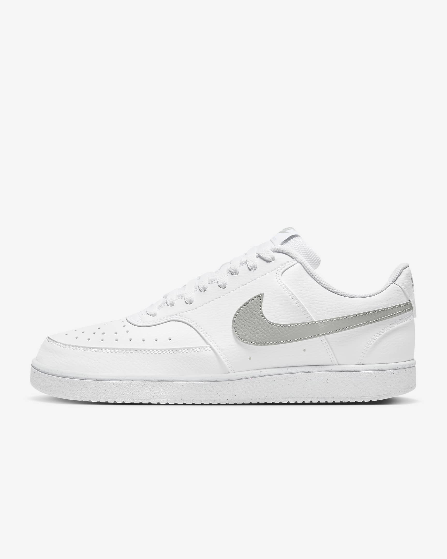 Nike Court Vision Low Next Nature Men's Shoes - White/White/Light Smoke Grey