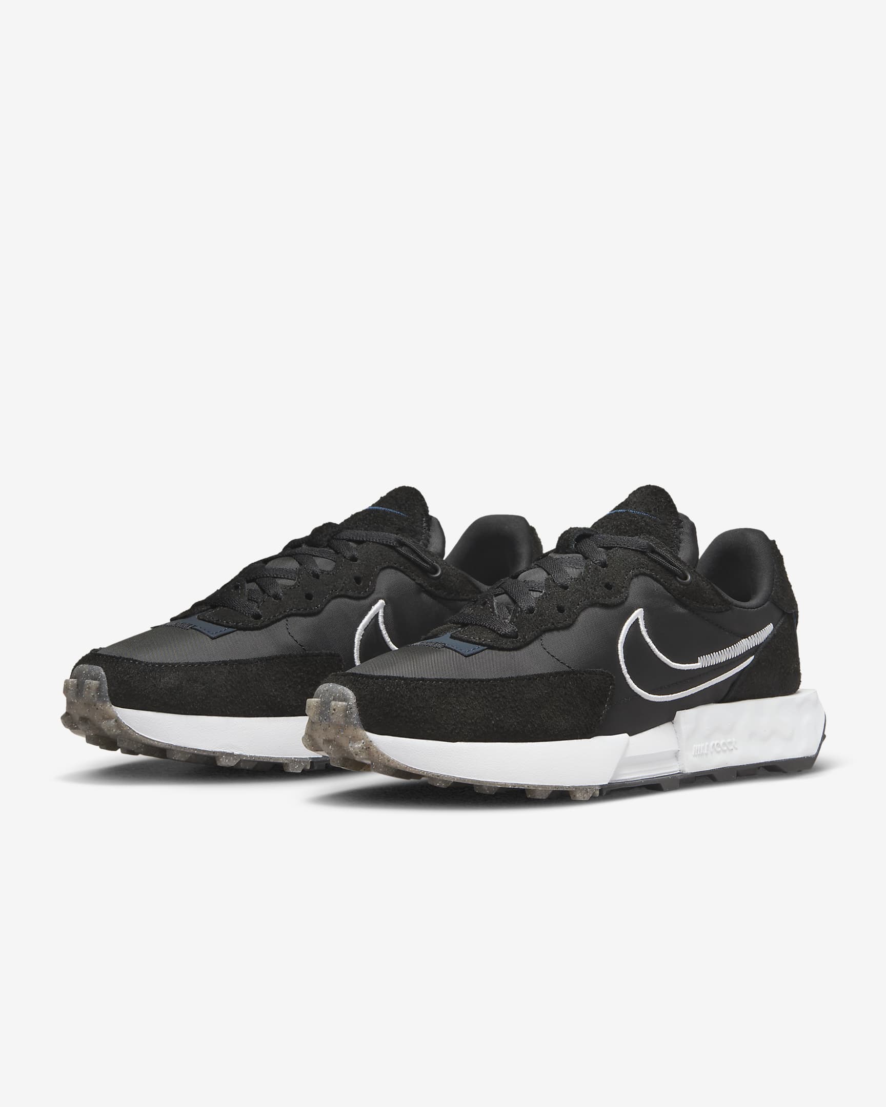 Nike Fontanka Waffle Women's Shoes - Black/Dark Obsidian/Gum Light Brown/White