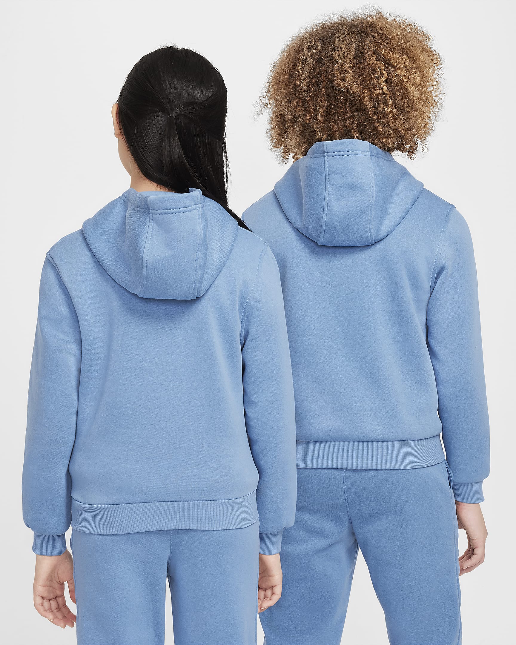 Nike Sportswear Club Fleece Hoodie voor kids - Aegean Storm/Wit