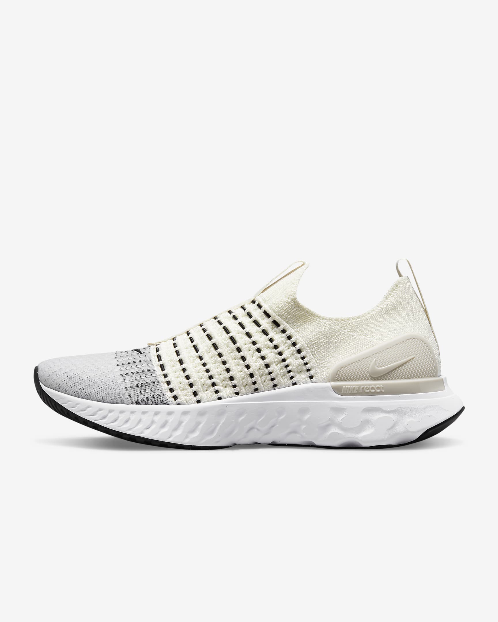 Nike React Phantom Run Flyknit 2 男款路跑鞋 - Sail/白色/Light Bone/黑色