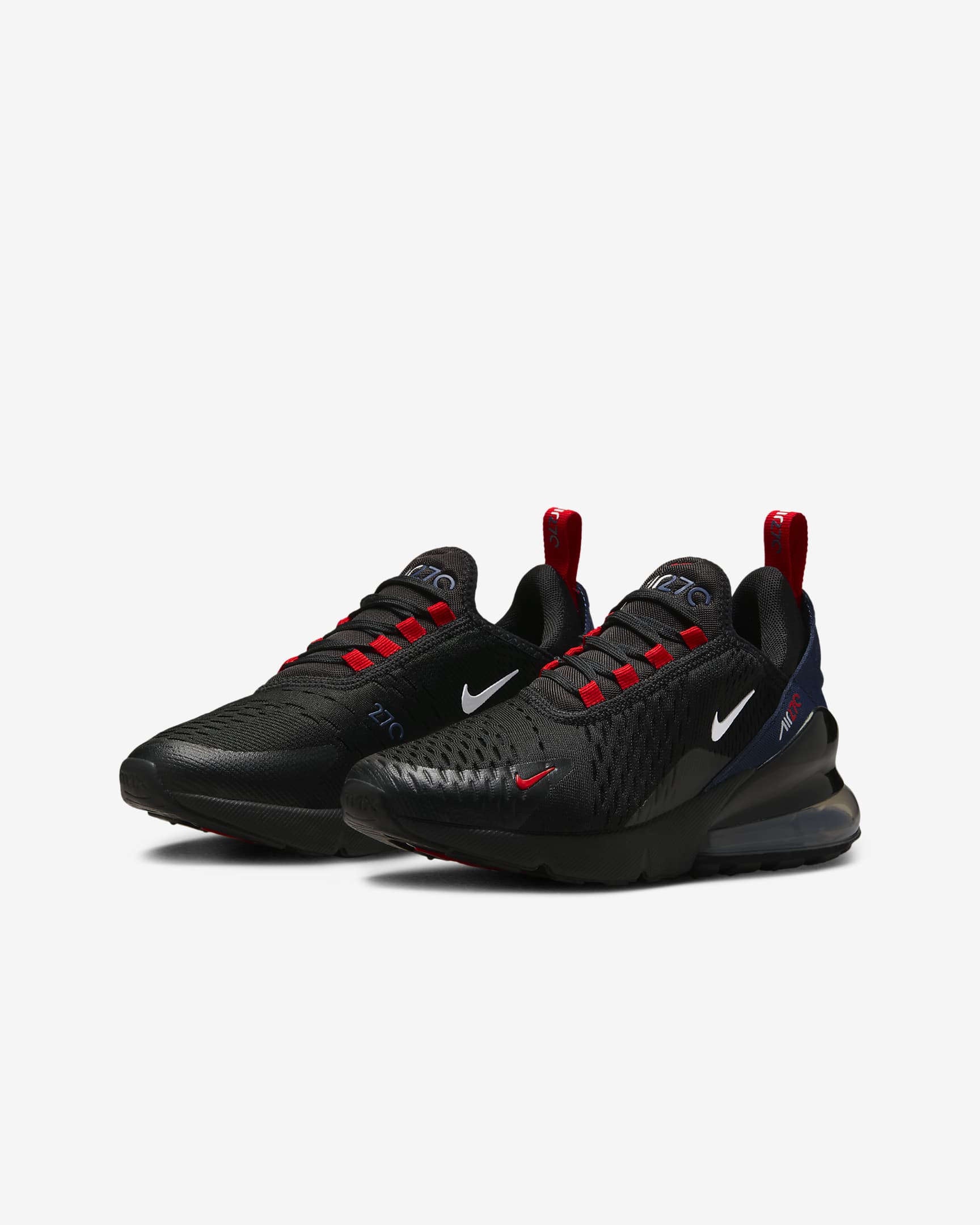 Nike Air Max 270 Older Kids' Shoes - Black/Midnight Navy/University Red/White