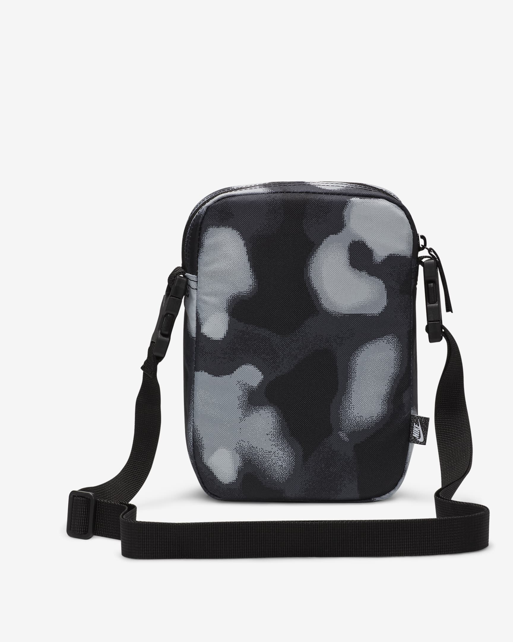 Nike Heritage Cross-Body Bag (4L) - Black/White/Black