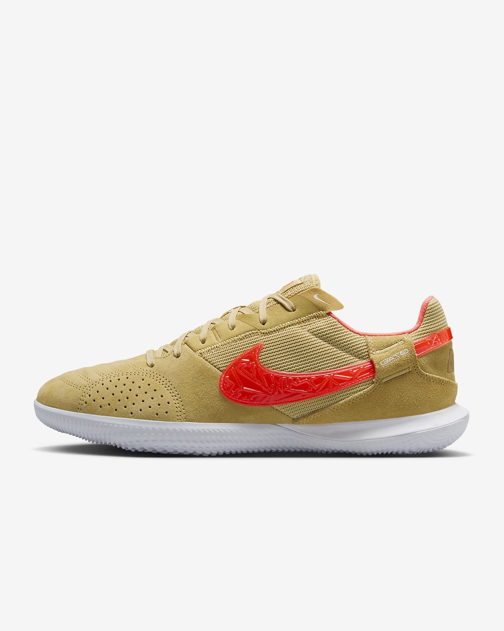 Nike Streetgato Low-Top Football Shoes - Celestial Gold/Hyper Crimson