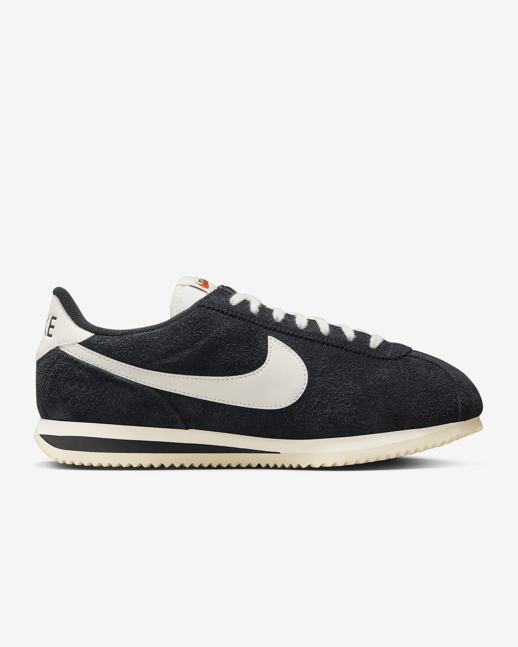 Nike Cortez Vintage Suede Shoes - Black/Coconut Milk/Team Orange/Sail