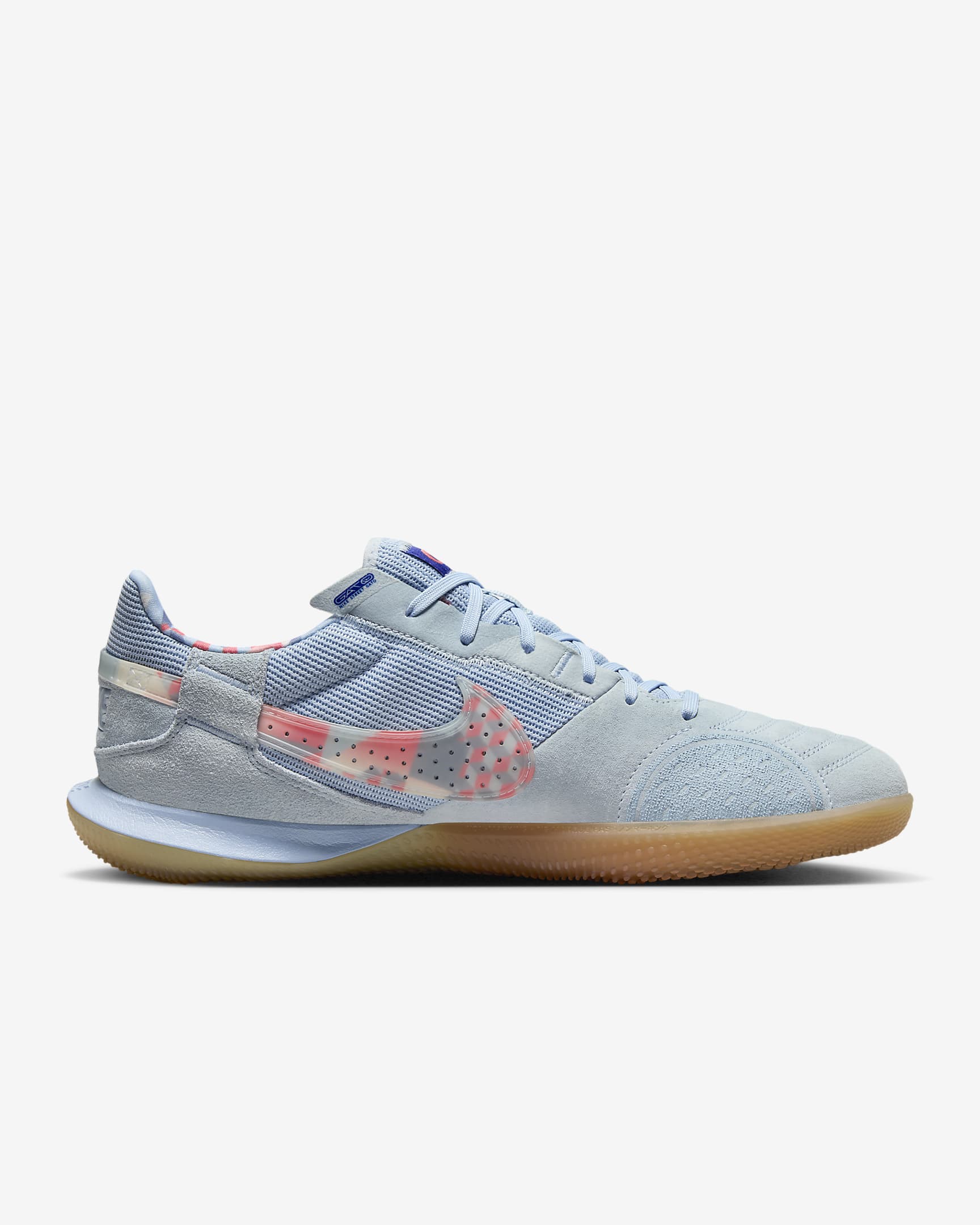 Nike Streetgato SE low-top voetbalschoenen - Light Armory Blue/Magic Ember