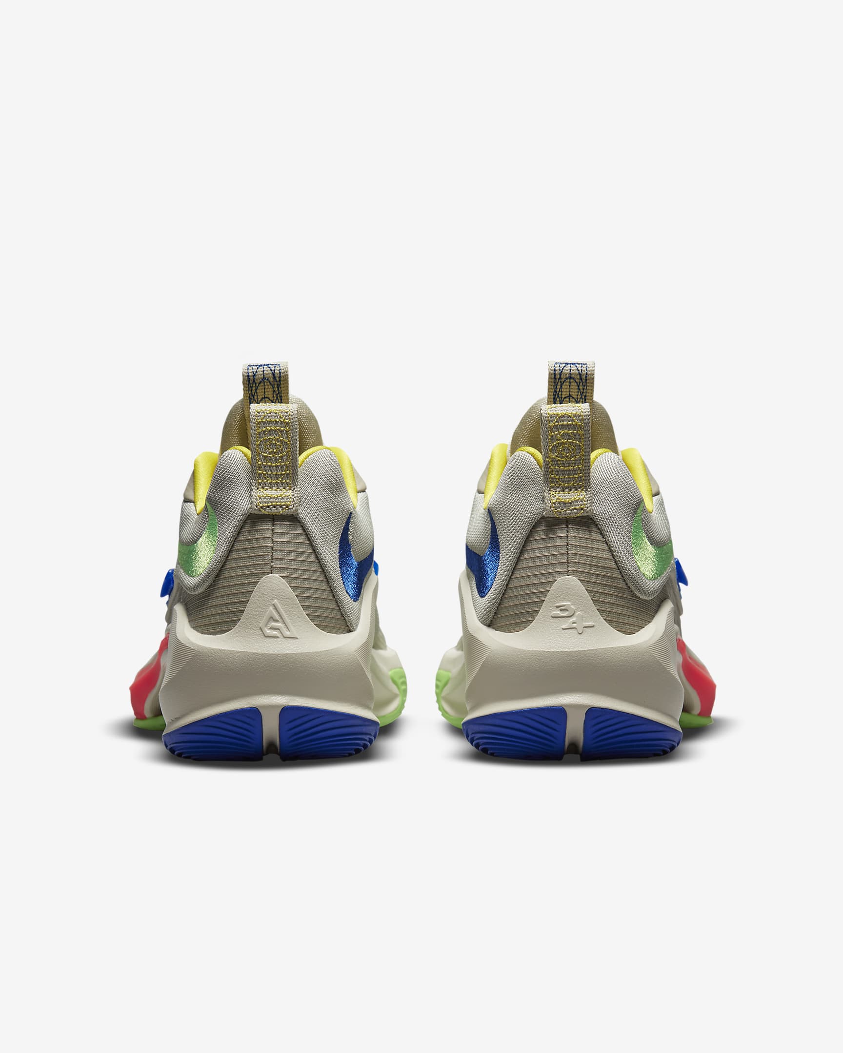 Freak 3 Basketball Shoes - Light Stone/Bright Crimson/Racer Blue/Green Strike