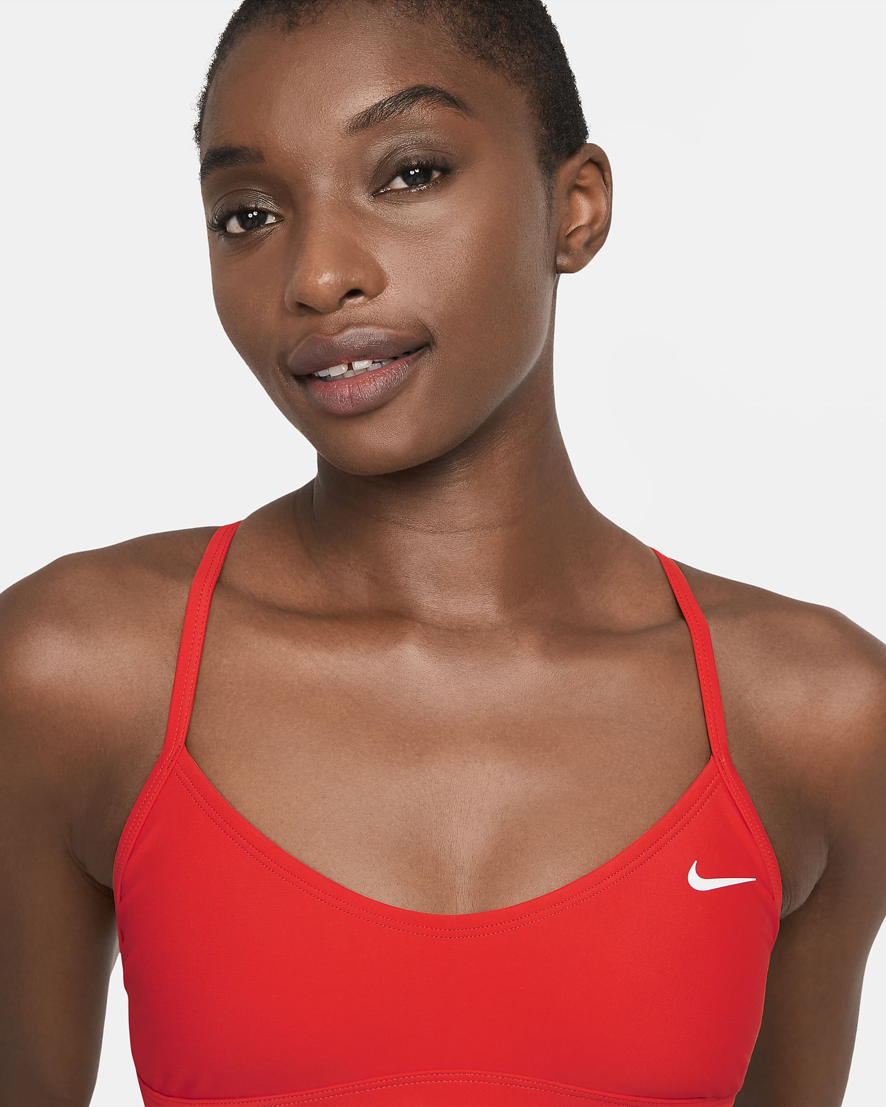 Nike Solid Women's Tri-Back Bikini Top - Chile Red