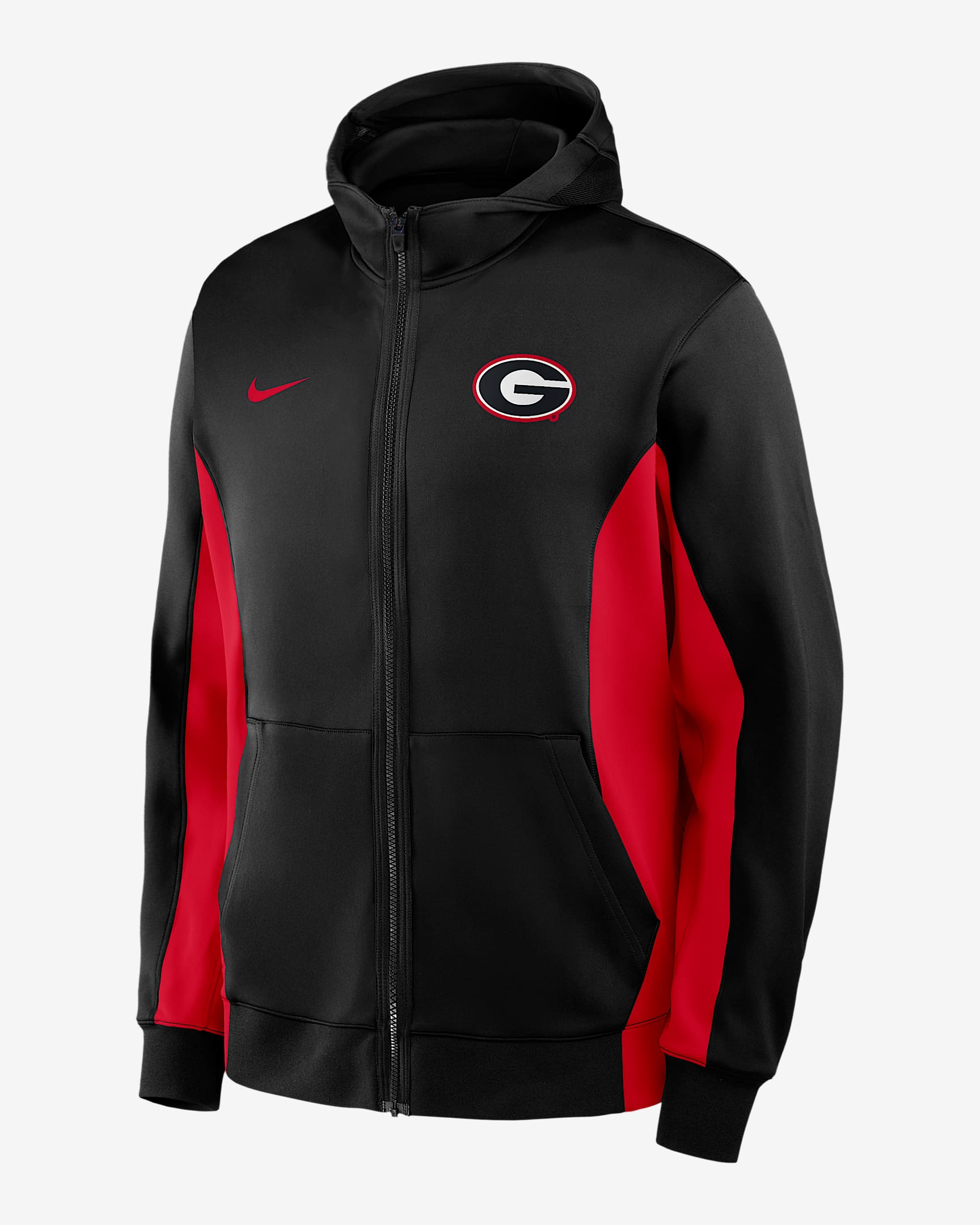 Georgia Game Men's Nike Dri-FIT College Full-Zip Hooded Jacket - Black