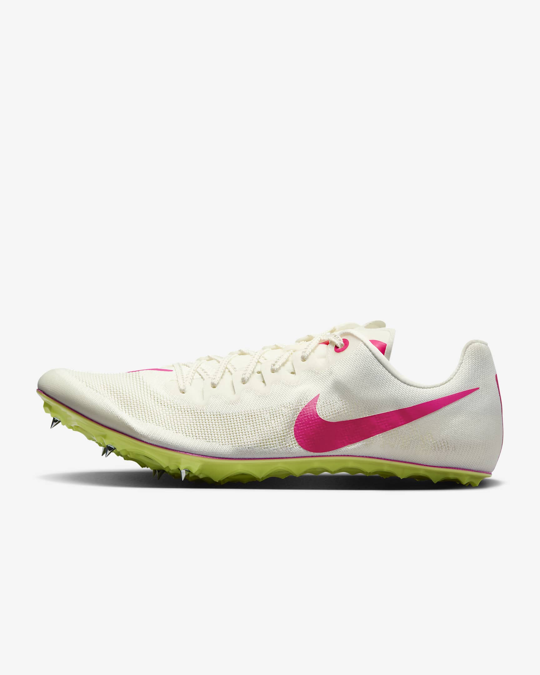Nike Ja Fly 4 Athletics Sprinting Spikes - Sail/Light Lemon Twist/Fierce Pink