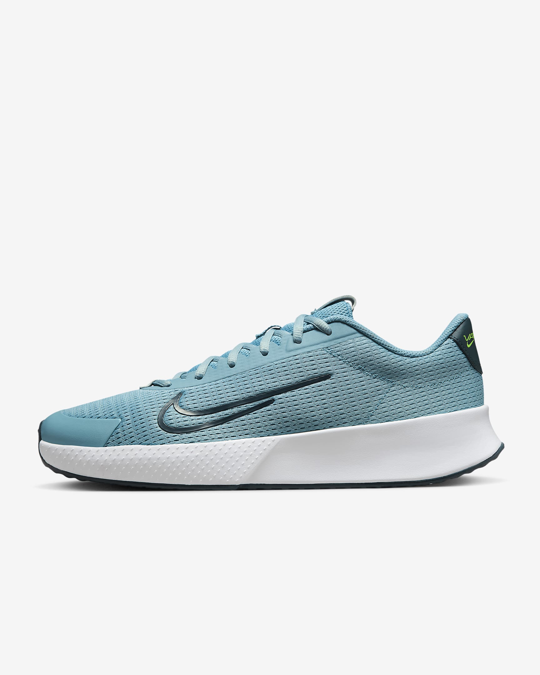 Sapatilhas de ténis para piso duro NikeCourt Vapor Lite 2 para homem - Turquesa Denim/Volt/Armory Navy