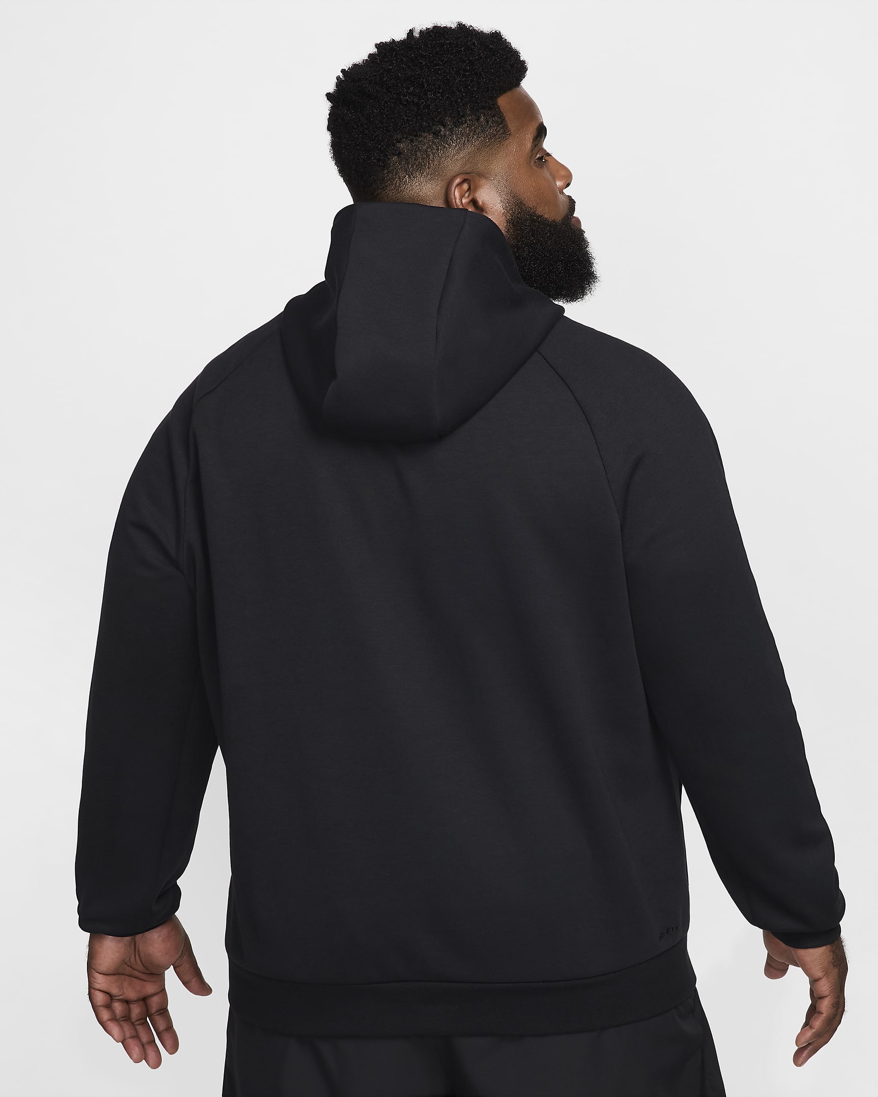 Nike Primary Men's Dri-FIT UV Full-Zip Versatile Hoodie - Black/Black