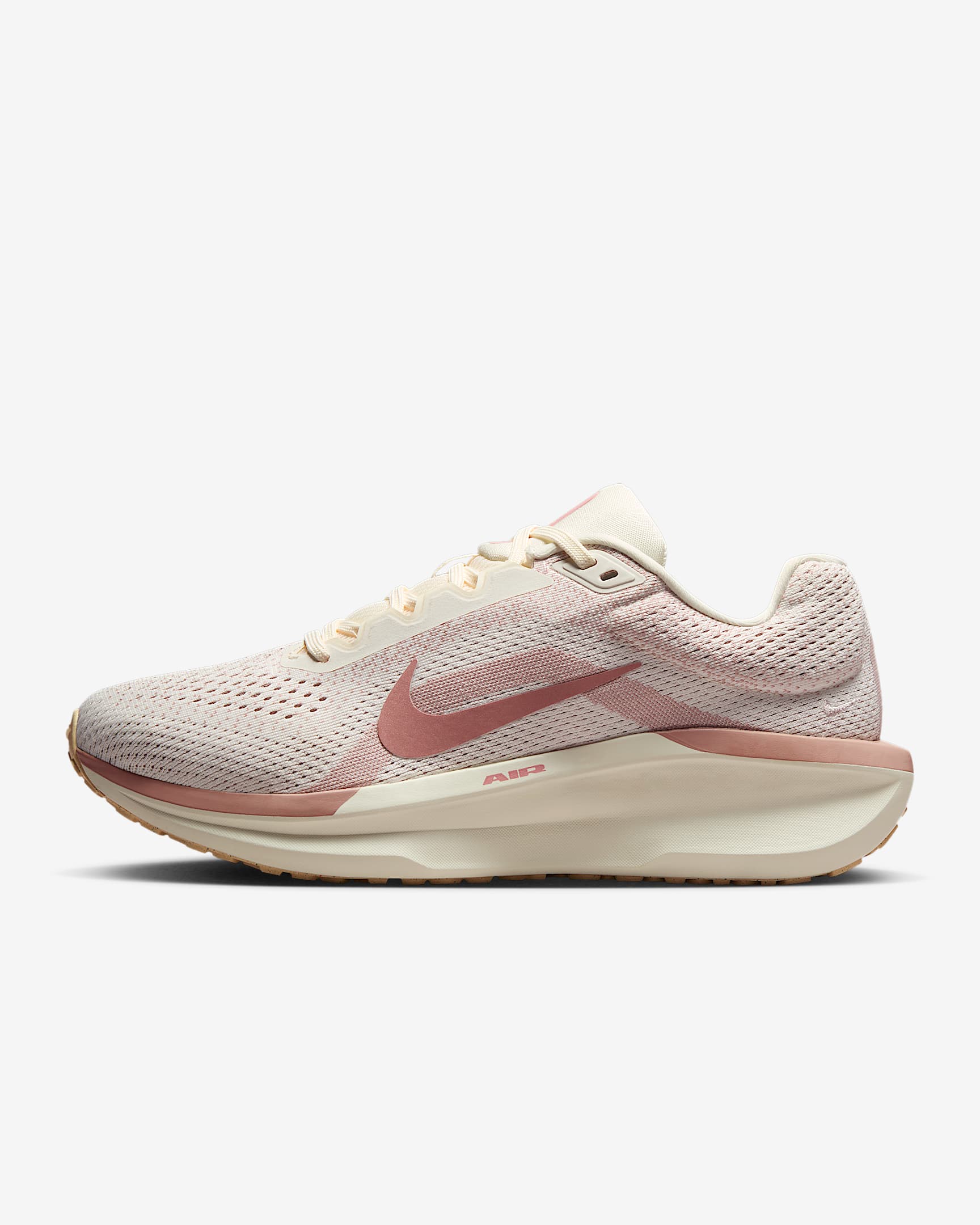 Nike Winflo 11 Women's Road Running Shoes - Pale Ivory/Particle Pink/Pearl White/Metallic Rose Gold