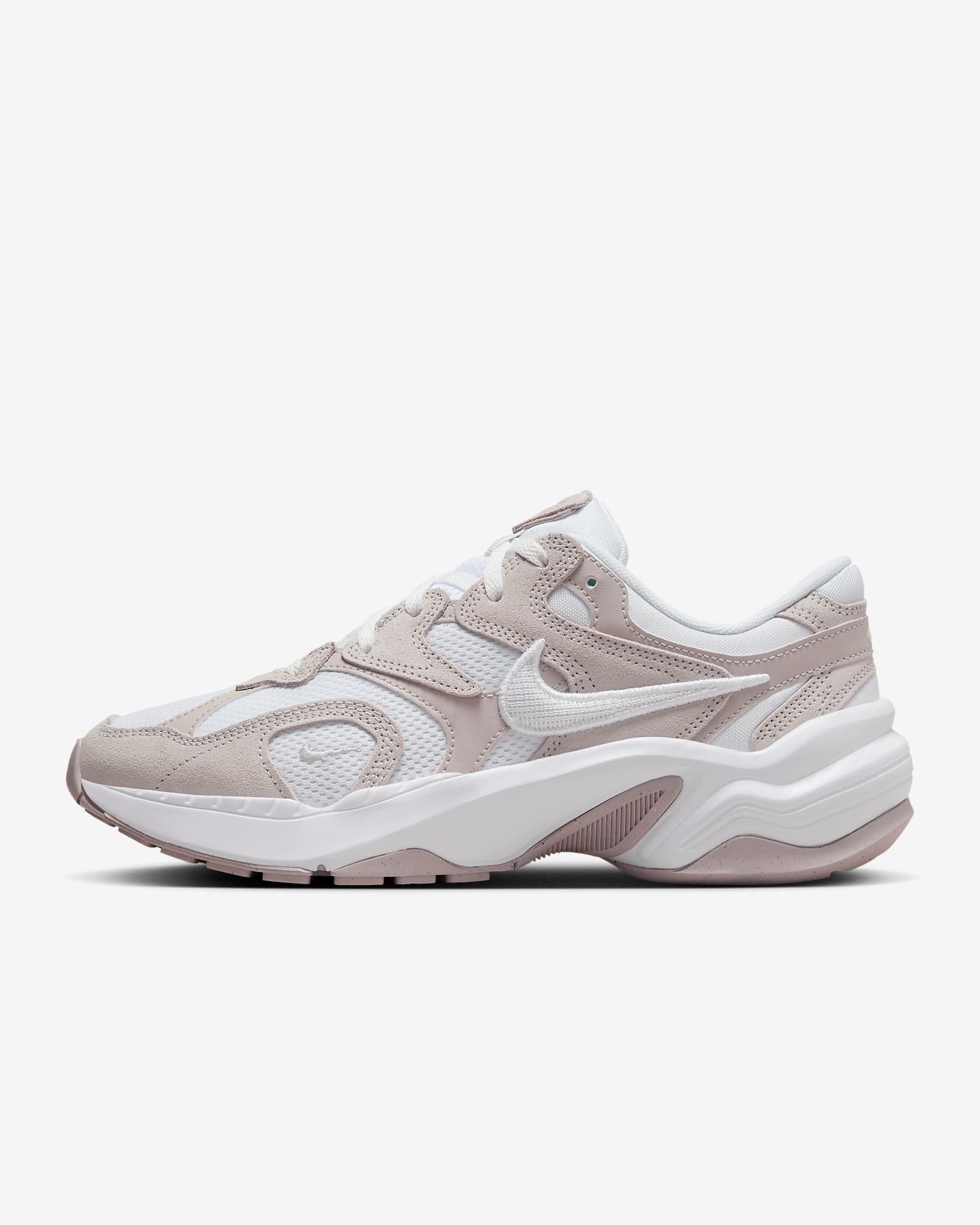 Tenis para mujer Nike AL8 - Violeta platino/Plata metalizado/Blanco