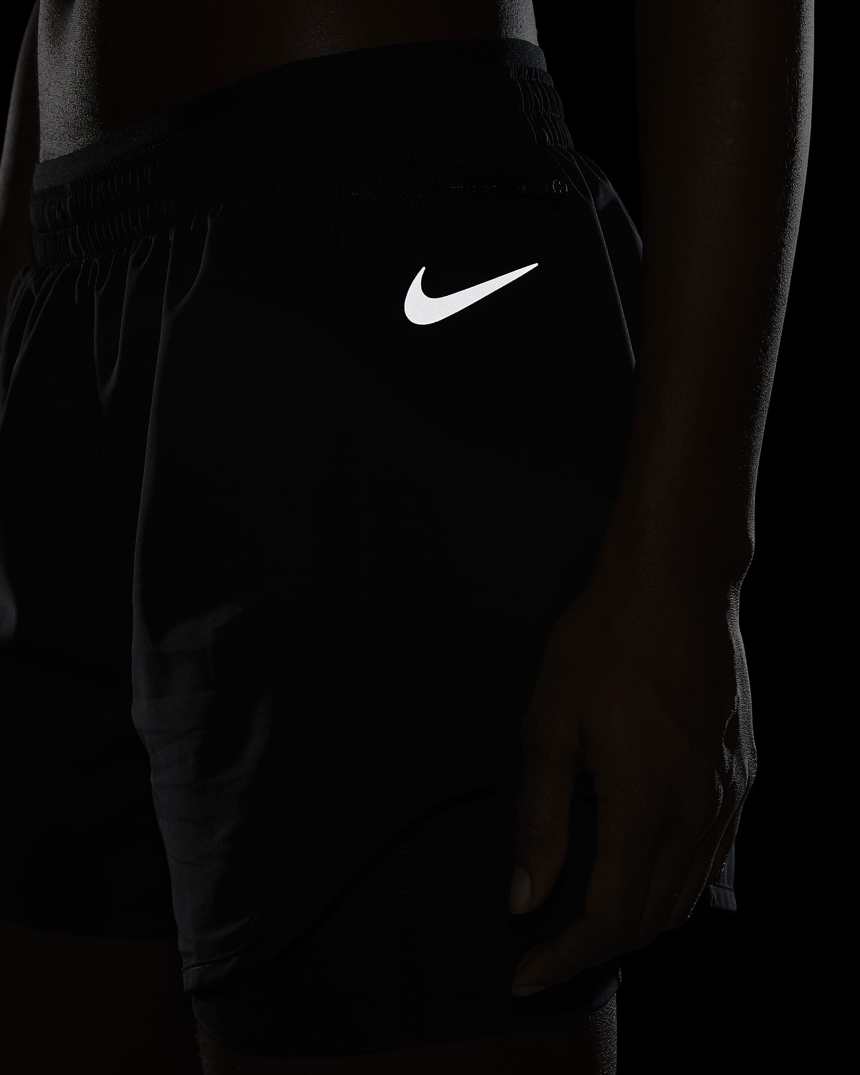 Short de running 2-en-1 Nike Tempo Luxe pour Femme - Noir/Noir