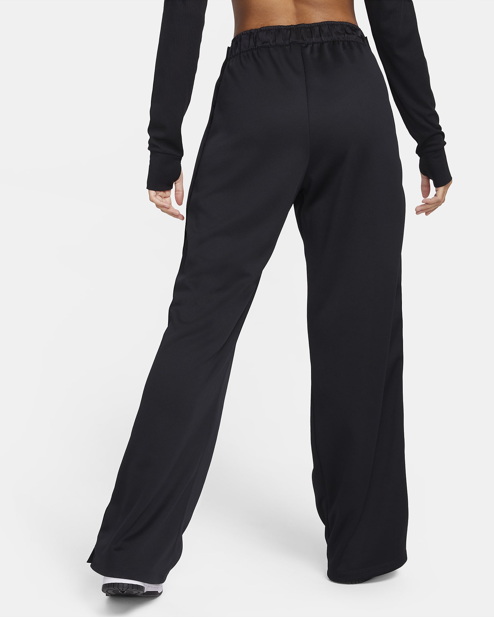 Pantalon de survêtement taille mi-haute Nike Air pour femme - Noir/Blanc