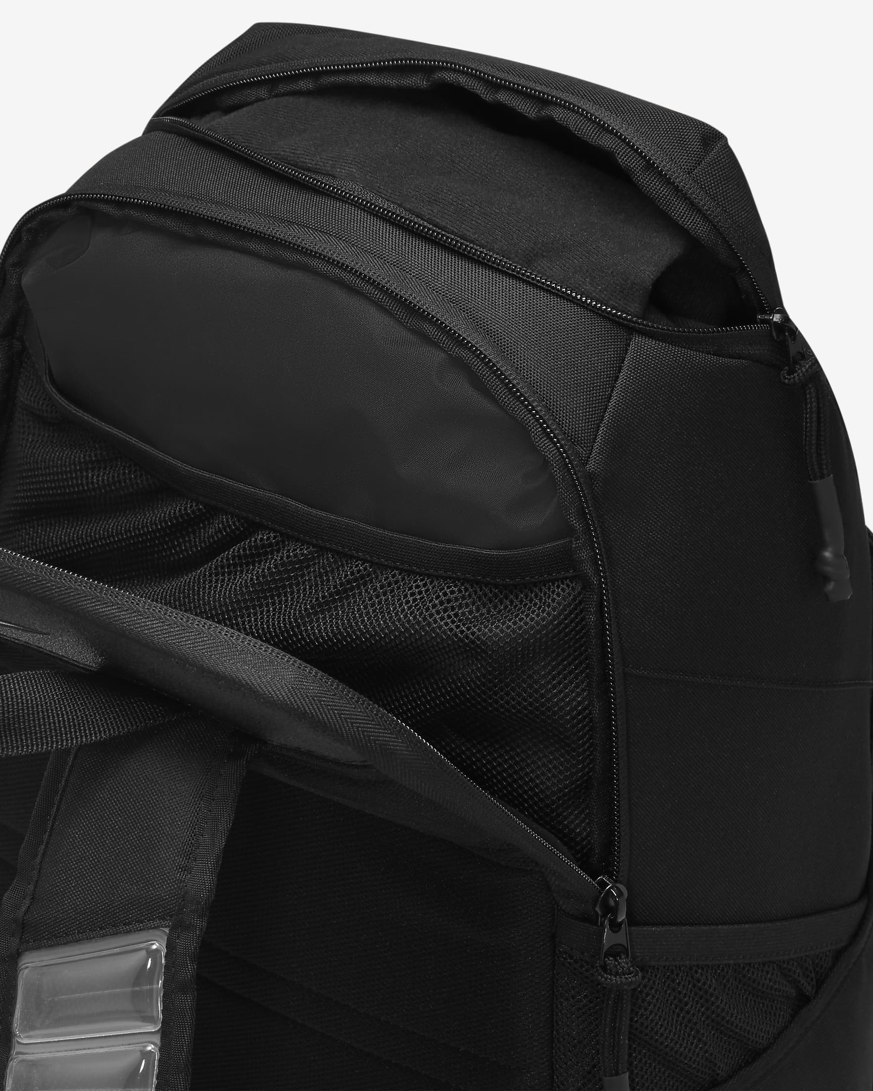 Nike Elite Pro Basketball Backpack (32L) - Black/Black/Metallic Cool Grey