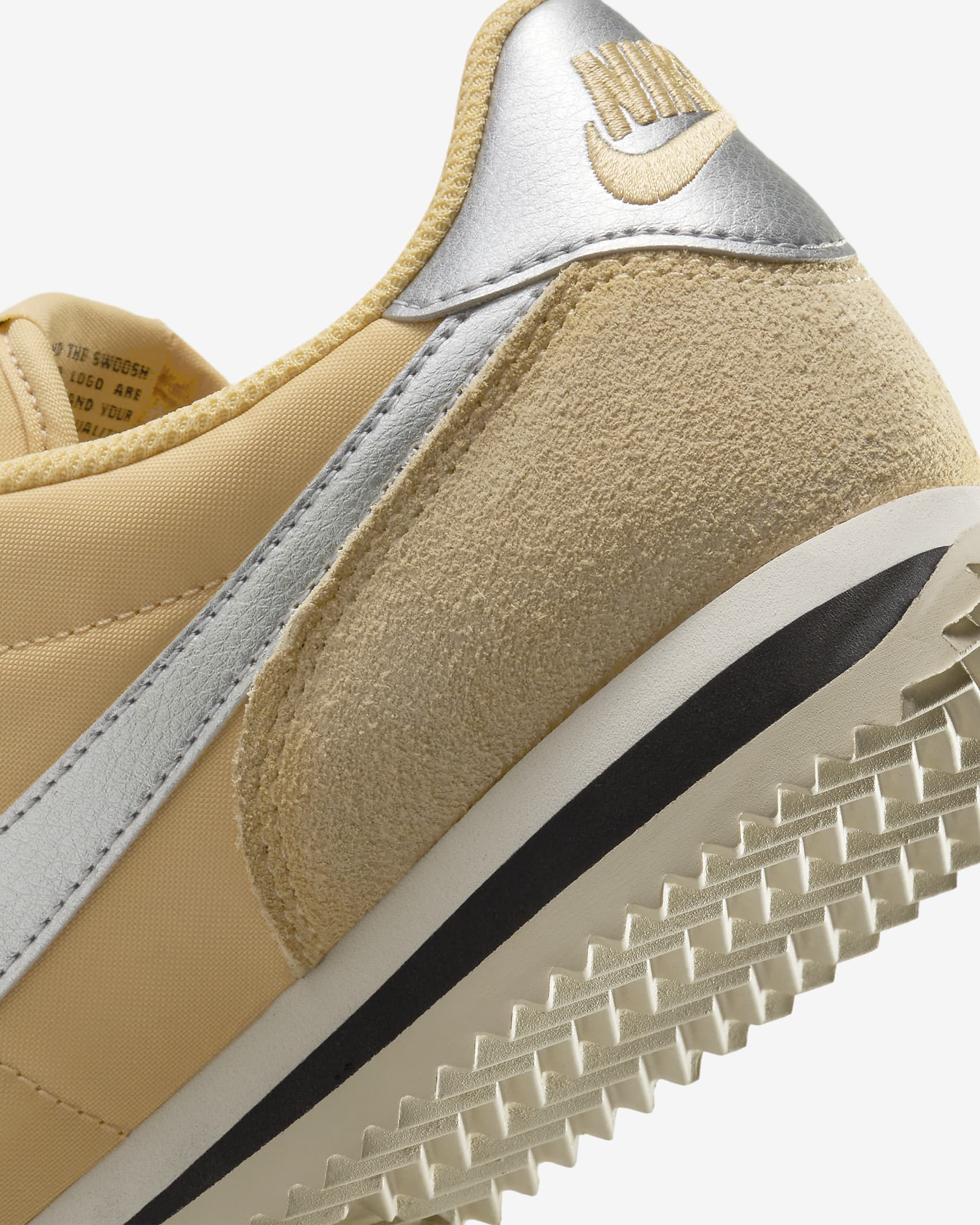 Nike Cortez Textile Shoes - Sesame/Light Orewood Brown/Black/Metallic Silver