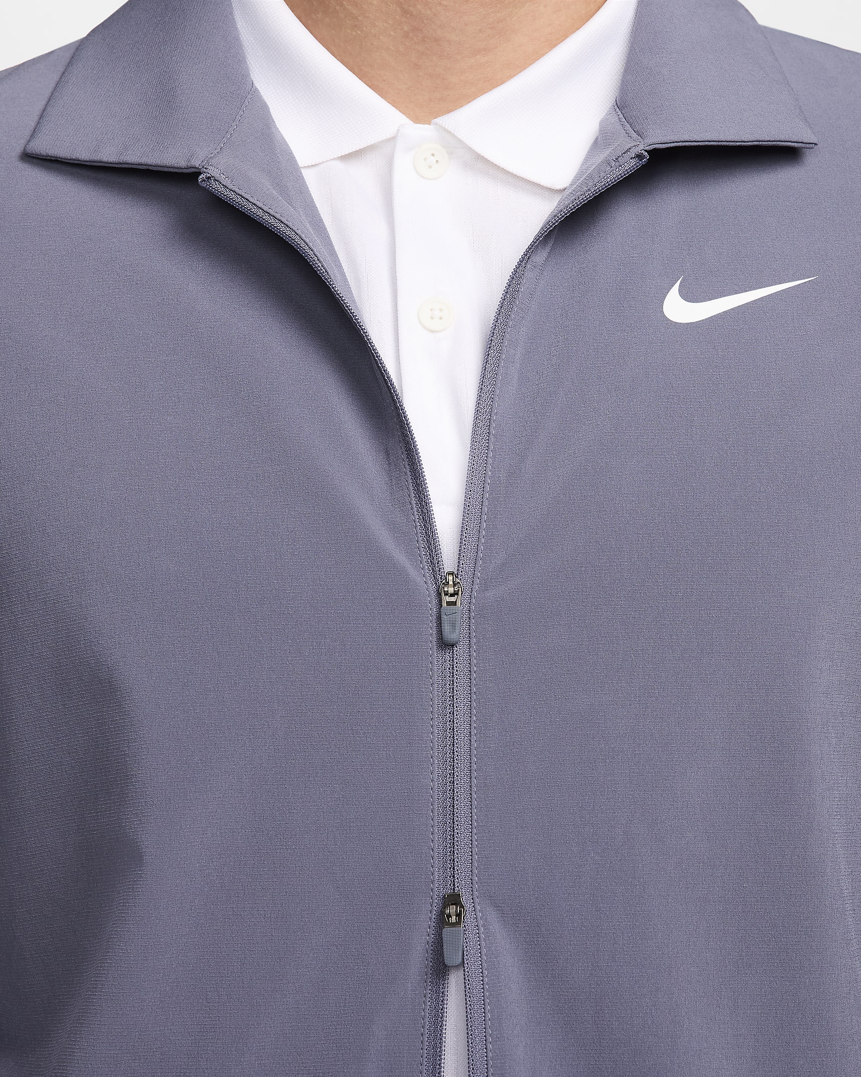 Nike Tour Men's Repel Full-Zip Golf Jacket - Light Carbon/White