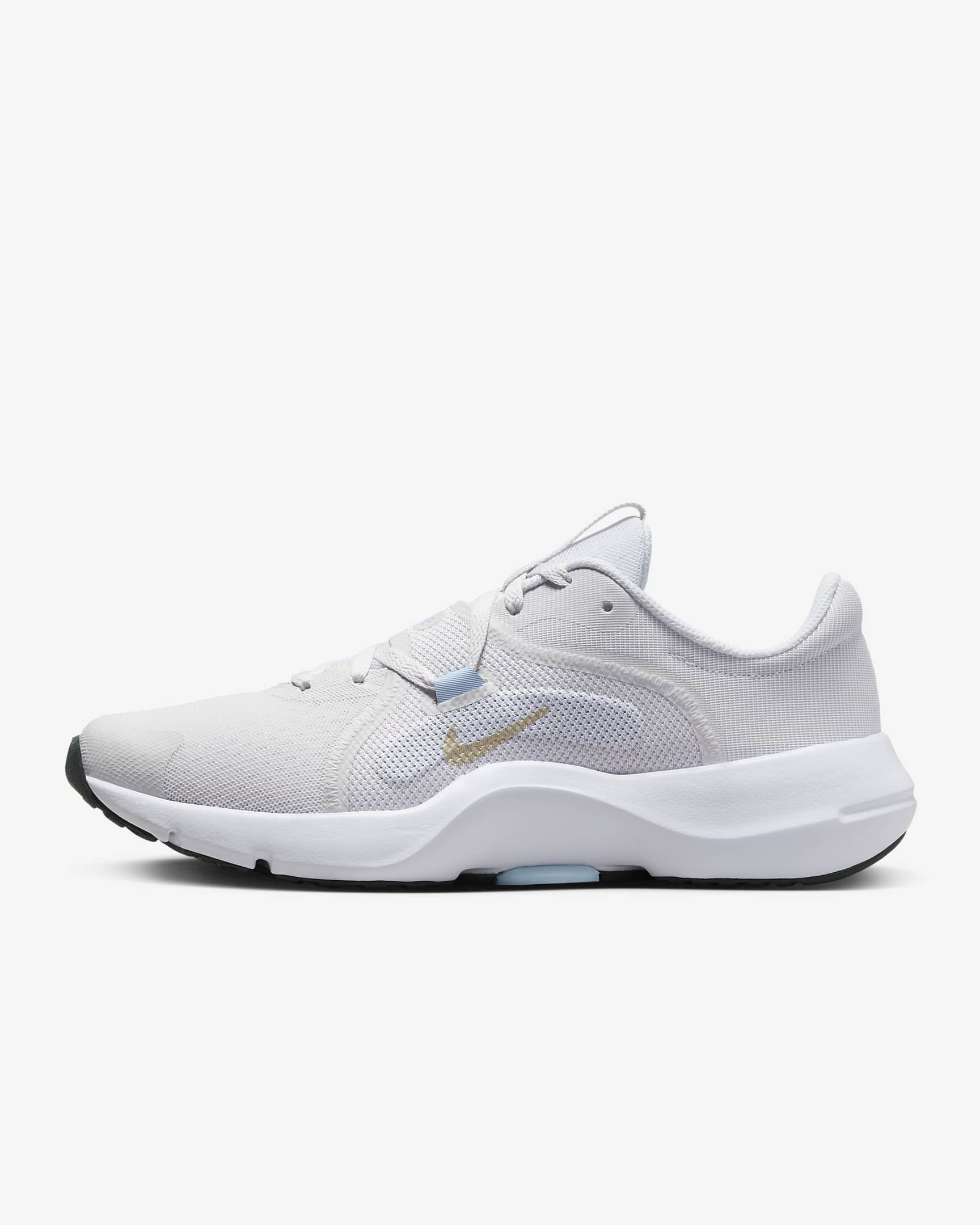 Nike In-Season TR 13 Women's Workout Shoes - Platinum Tint/Light Armoury Blue/Lilac Bloom/Metallic Gold Grain