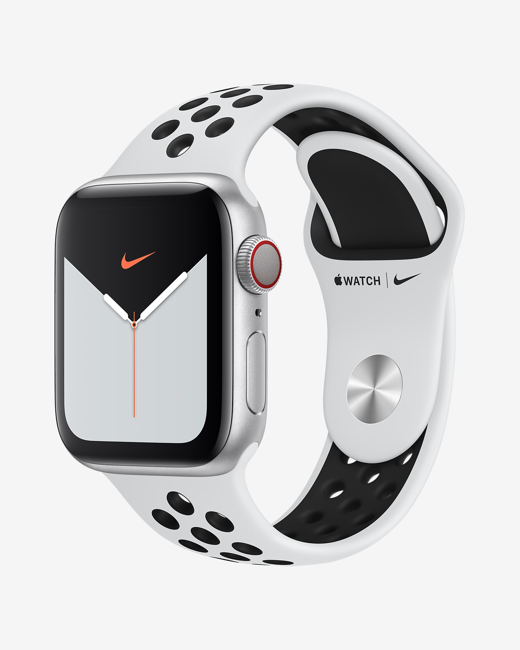 Apple Watch Nike Series 5 (GPS + Cellular) with Nike Sport Band Open Box 40mm Silver Aluminium Case - Silver/Pure Platinum/Black