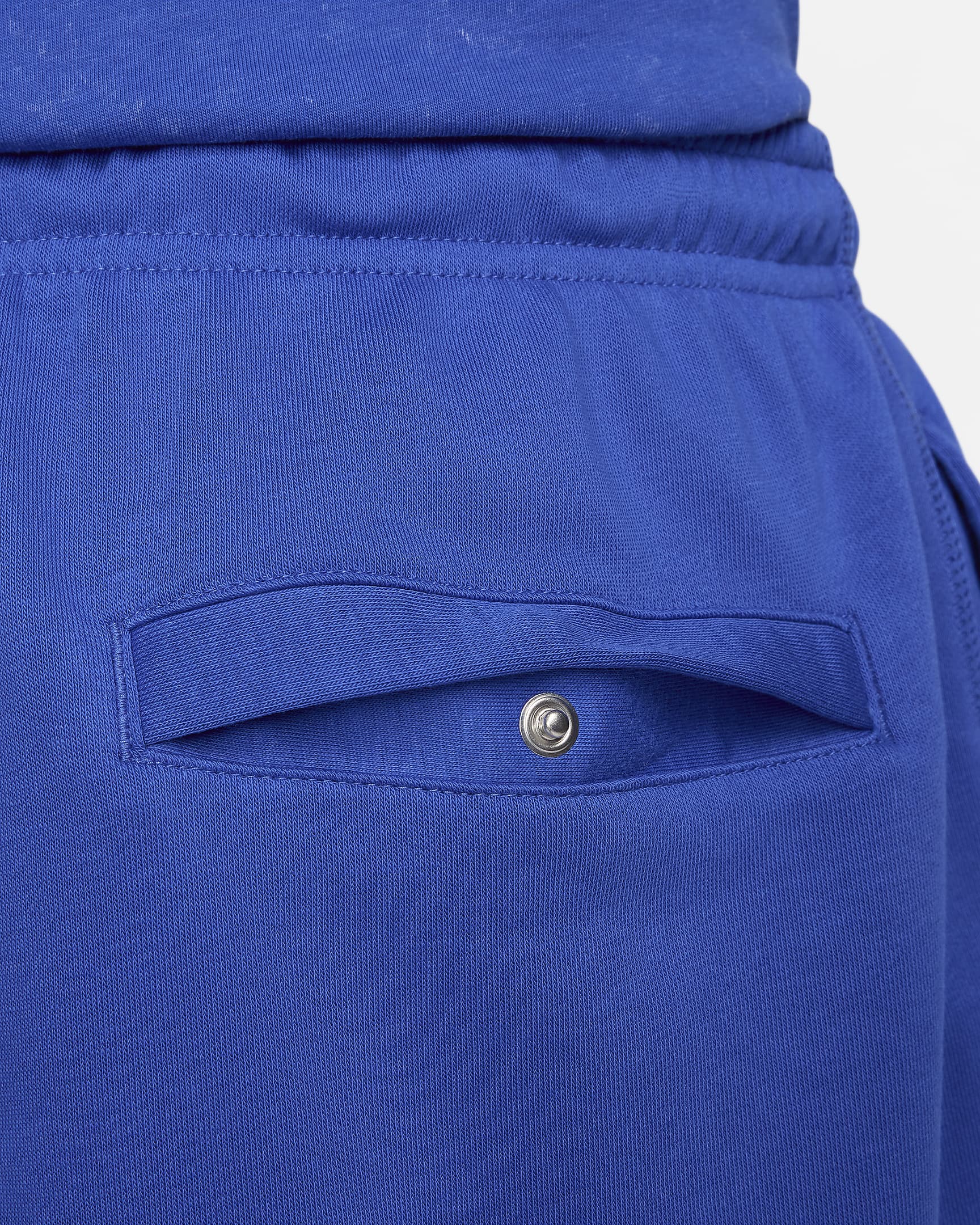 Shorts Flow in French Terry Nike Club – Uomo - Game Royal/Game Royal/Bianco