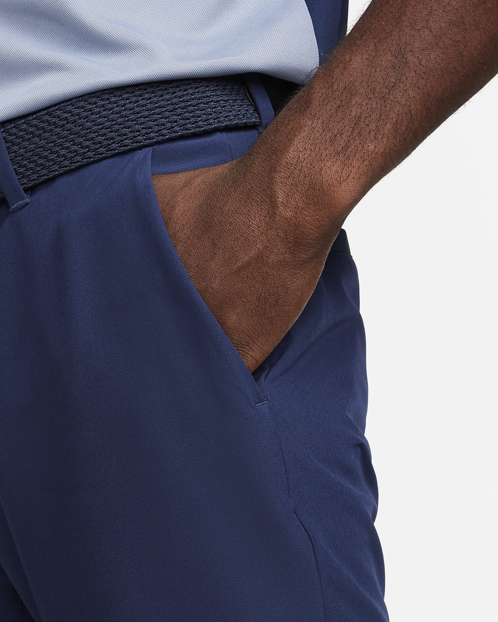 Golfbyxor Nike Tour Repel Flex med slimmad passform för män - Midnight Navy/Svart