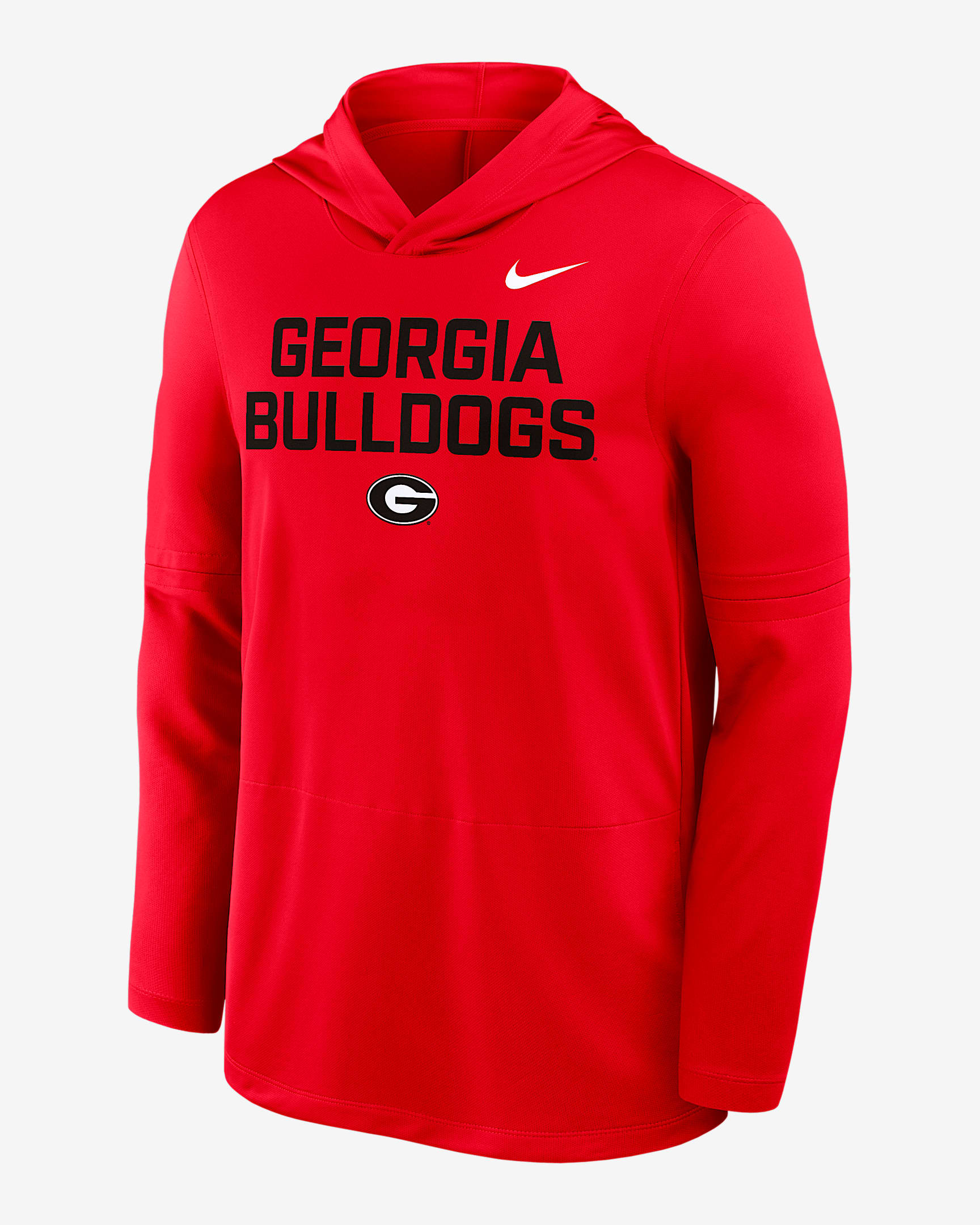 Georgia Sideline Men's Nike Dri-FIT College Long-Sleeve Hooded Top - Red