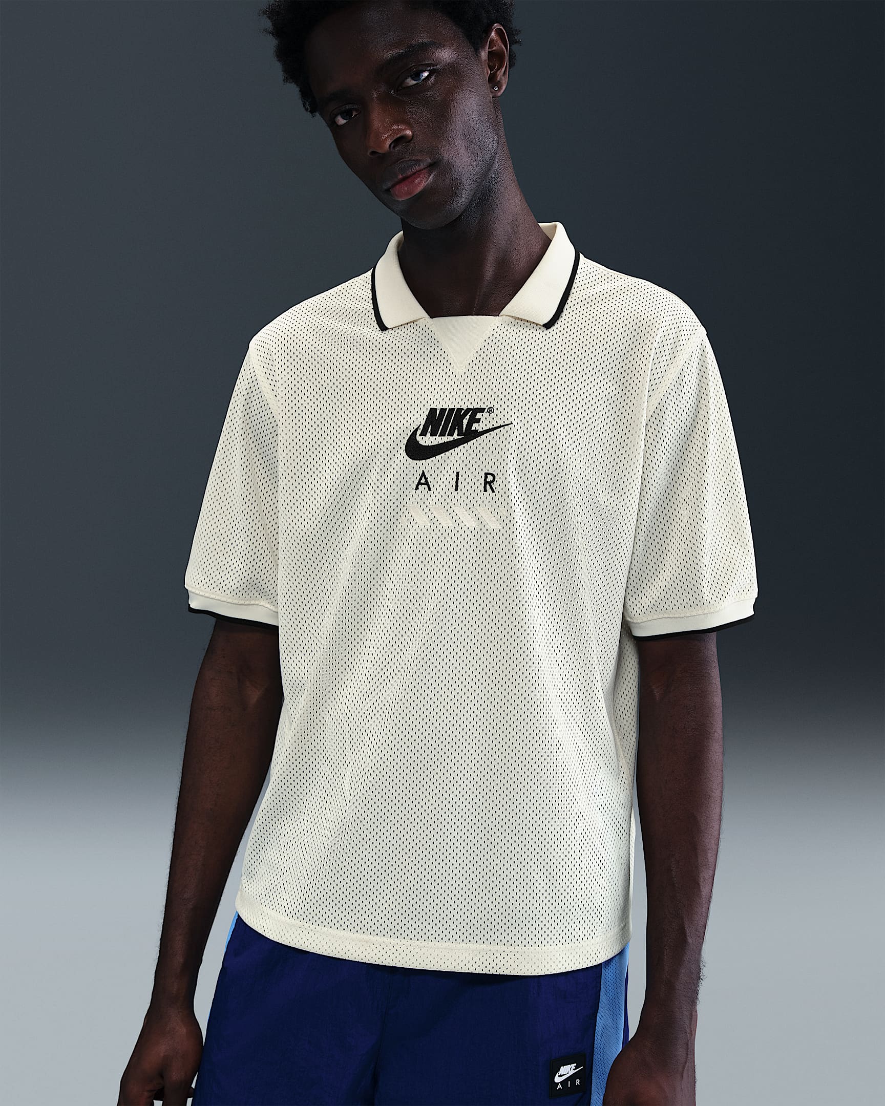 Nike Air Men's Soccer Jersey - Sail/Black