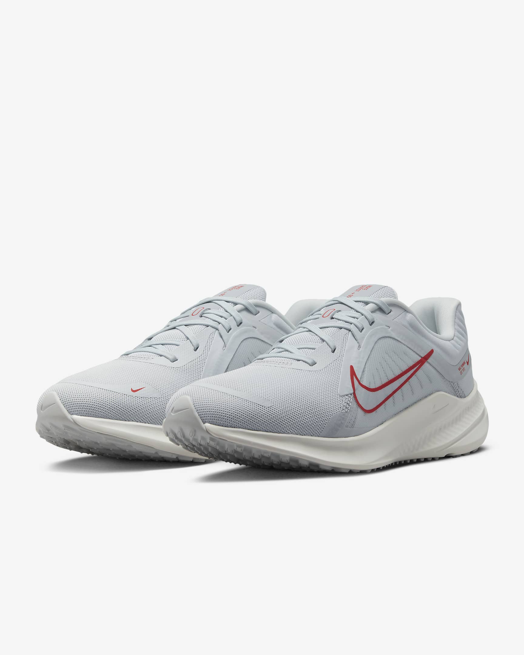 รองเท้าวิ่งโร้ดรันนิ่งผู้หญิง Nike Quest 5 - Pure Platinum/Wolf Grey/Summit White/Light Crimson