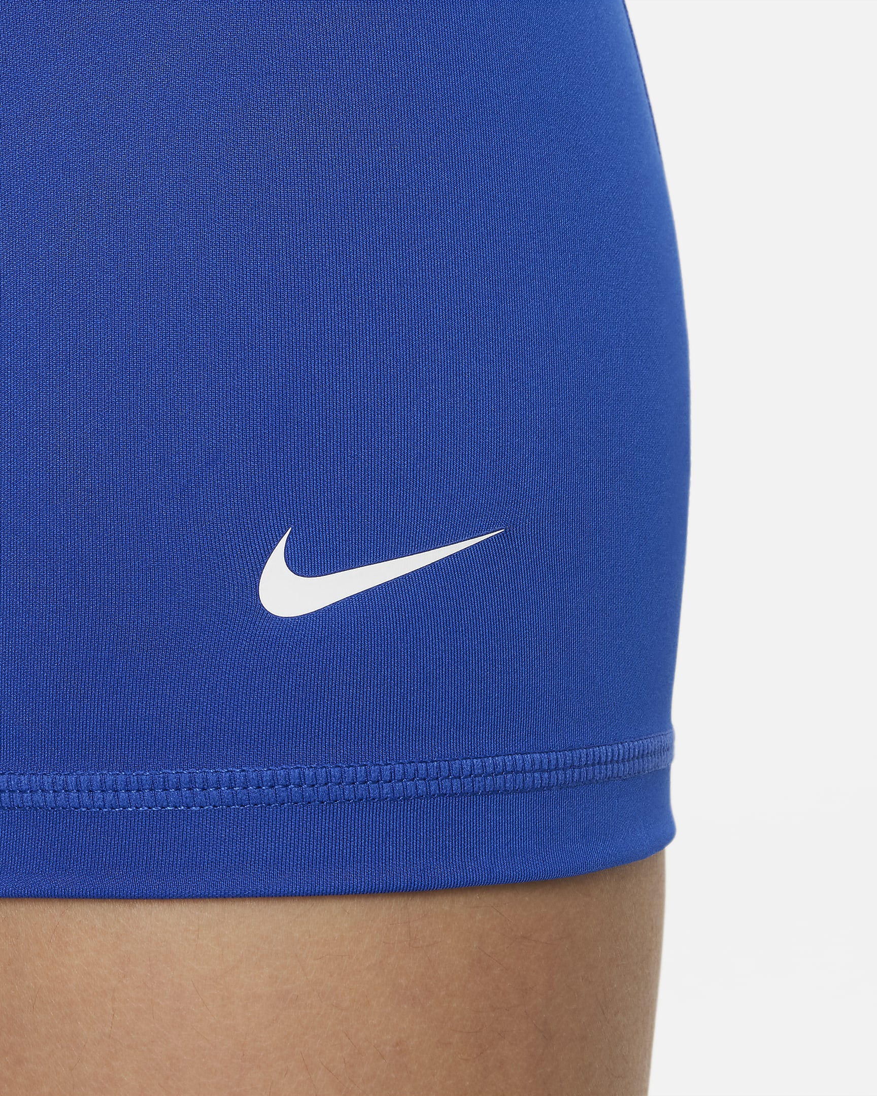 Shorts para niña talla grande Nike Pro - Royal juego/Blanco