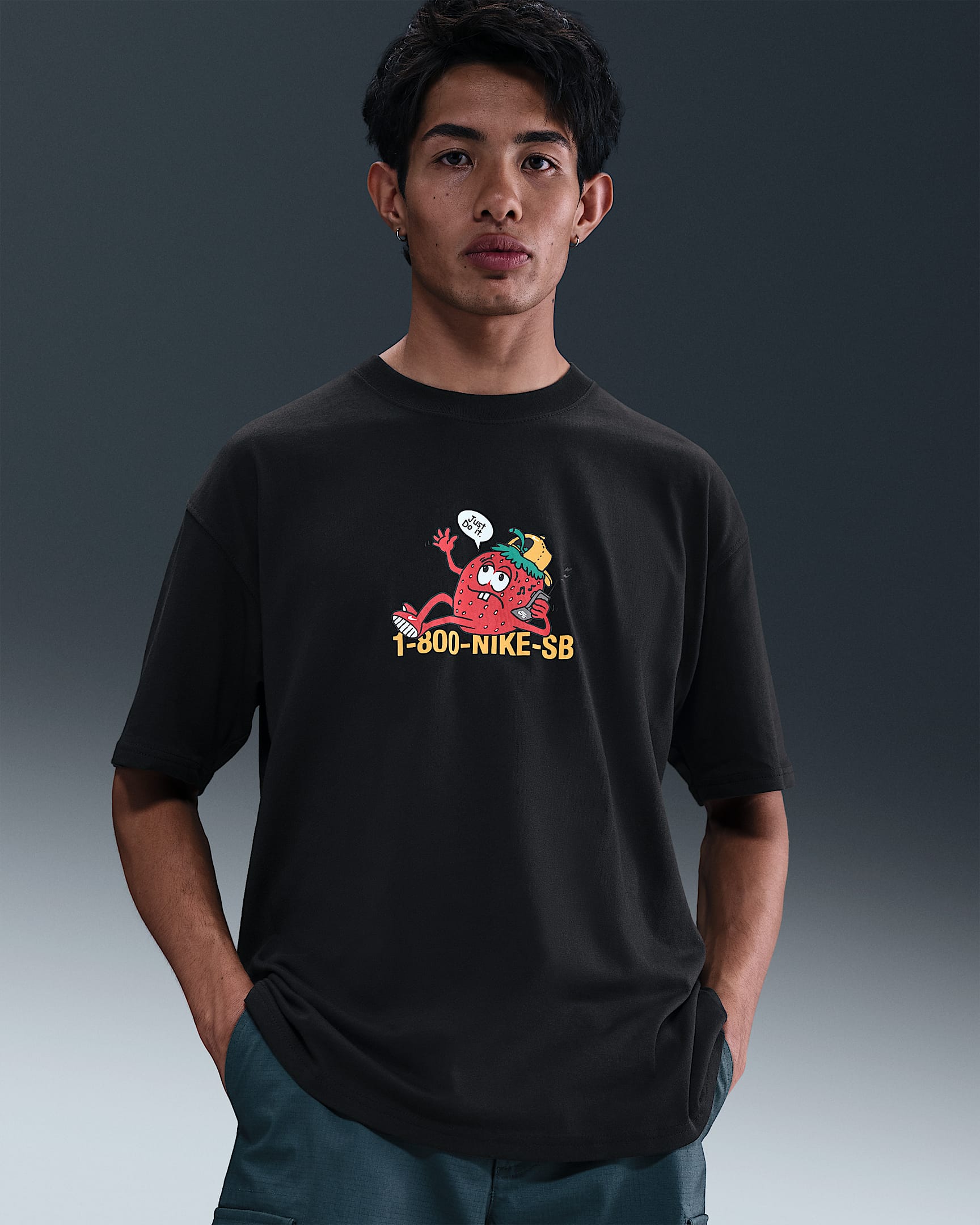 Playera de skateboarding Max90 Nike SB - Negro