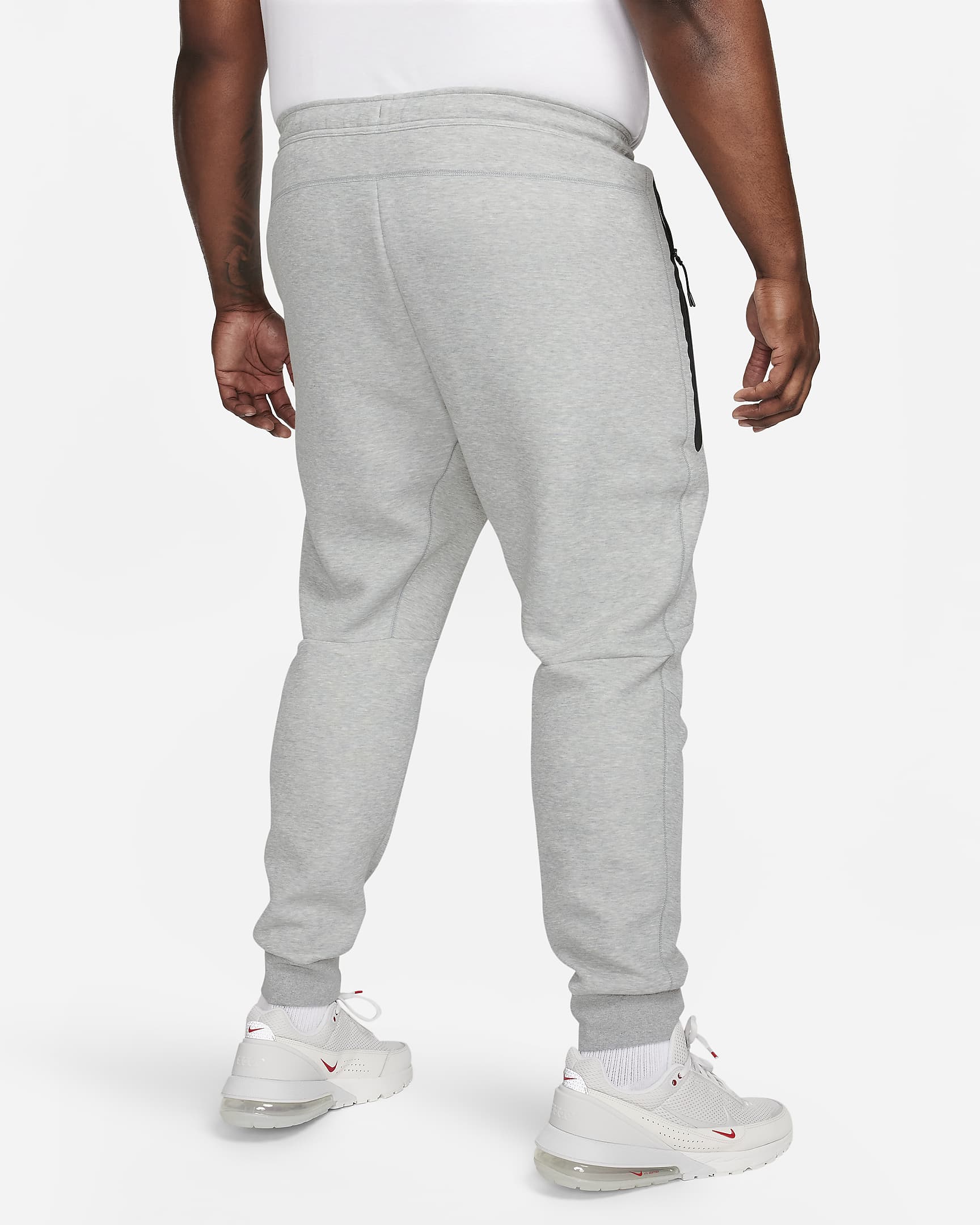 Pánské běžecké kalhoty Nike Sportswear Tech Fleece - Dark Grey Heather/Černá