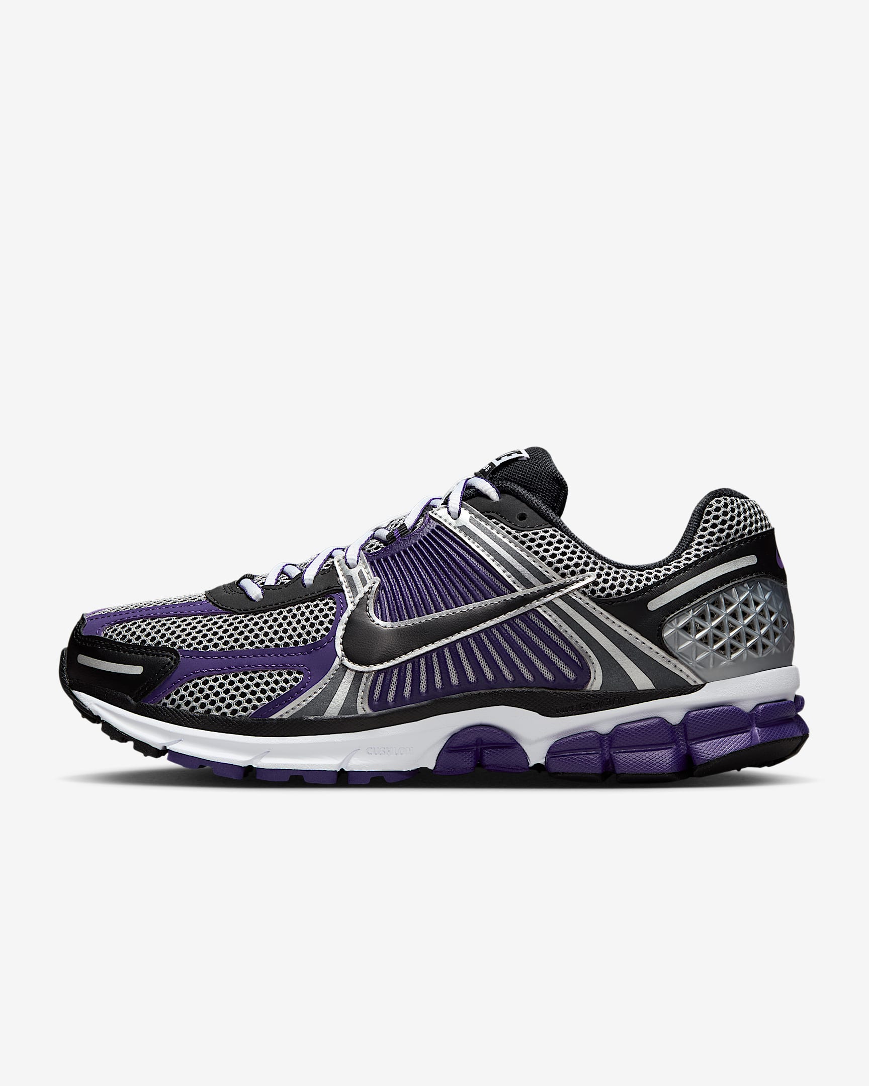 Nike Zoom Vomero 5 Men's Shoes - Metallic Silver/Court Purple/White/Black