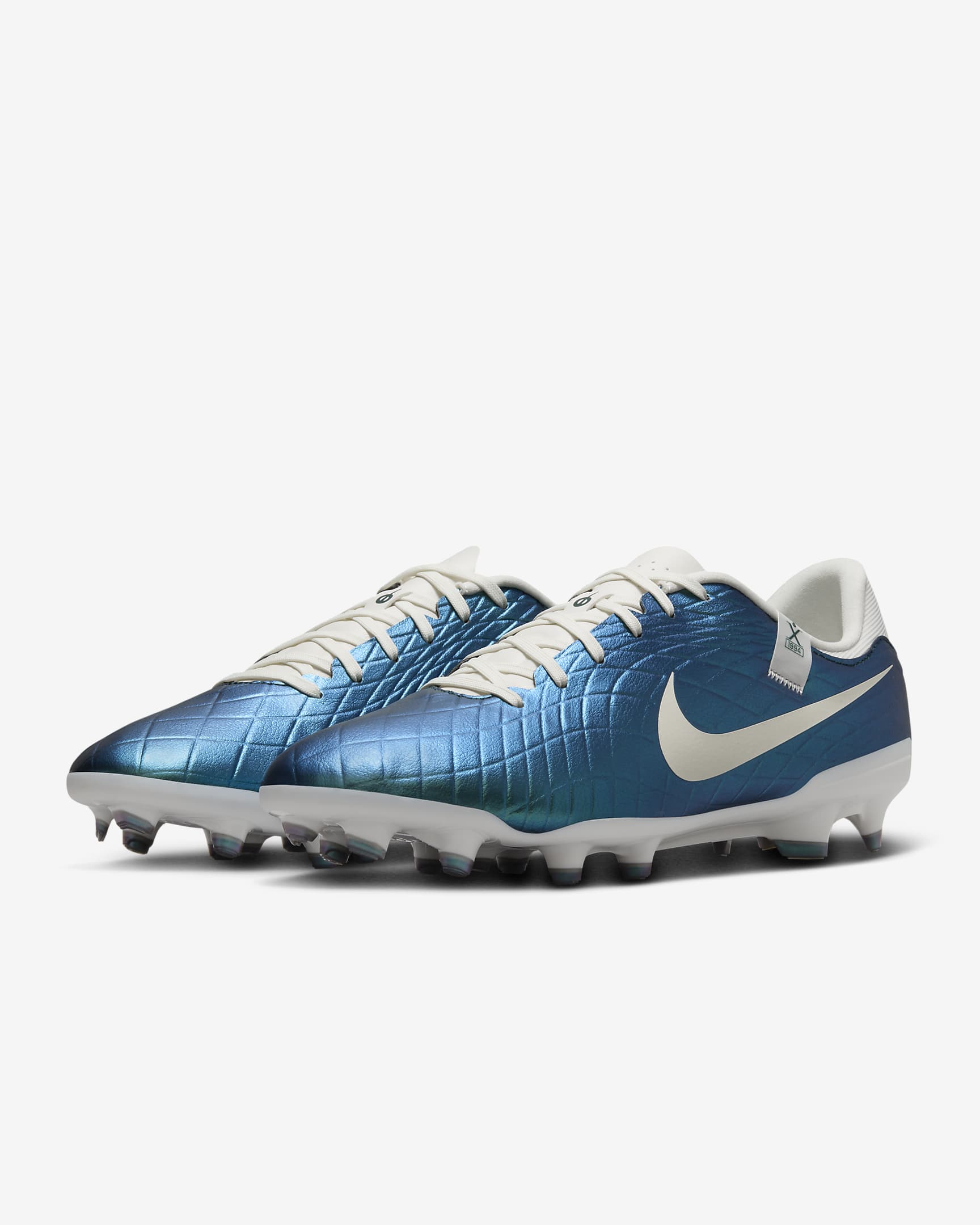 รองเท้าสตั๊ดฟุตบอลไม่หุ้มข้อ MG Nike Tiempo Emerald Legend 10 Academy - Dark Atomic Teal/Sail