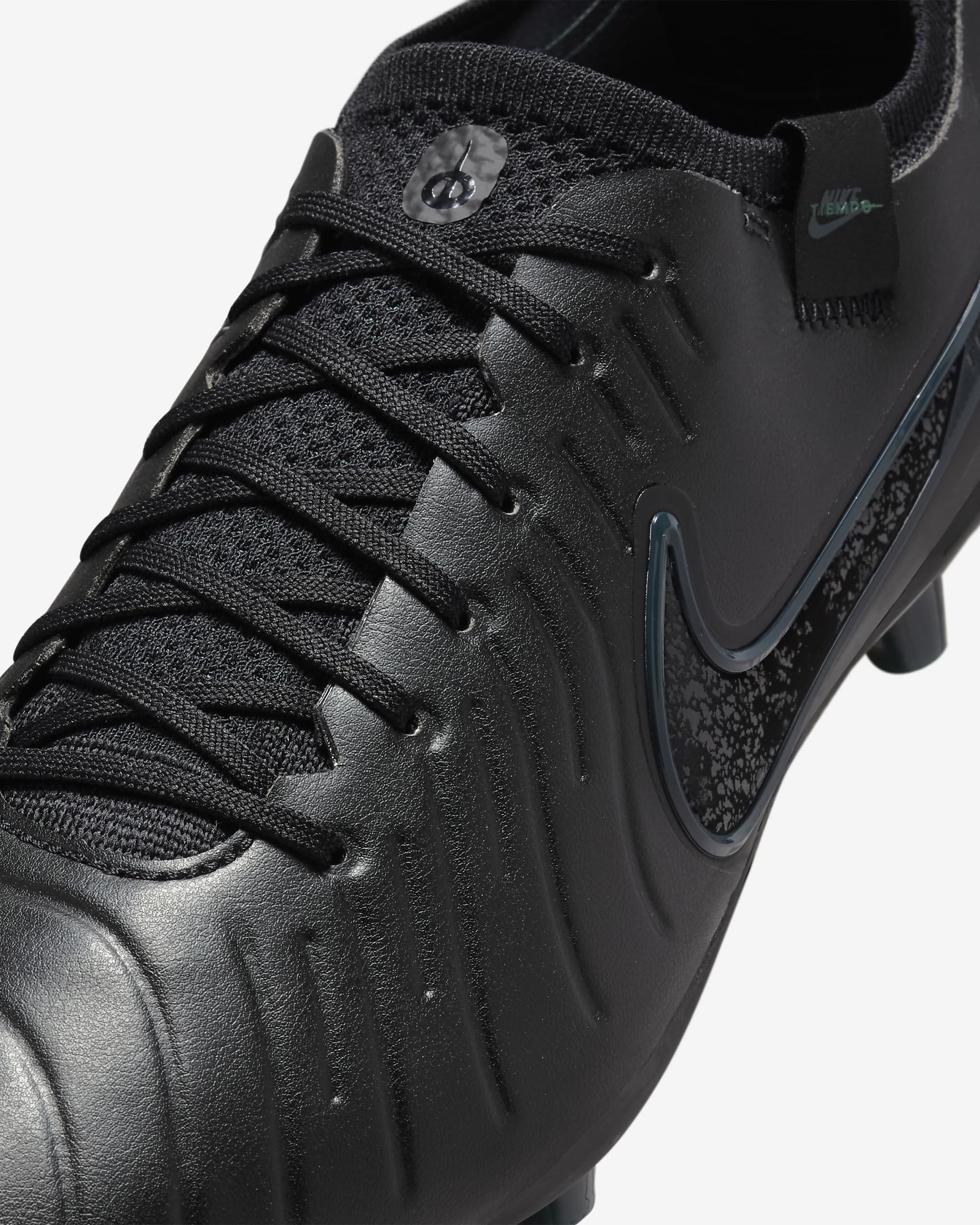 Chaussure de foot à crampons pour terrain synthétique Nike Tiempo Legend 10 Elite - Noir/Deep Jungle/Noir