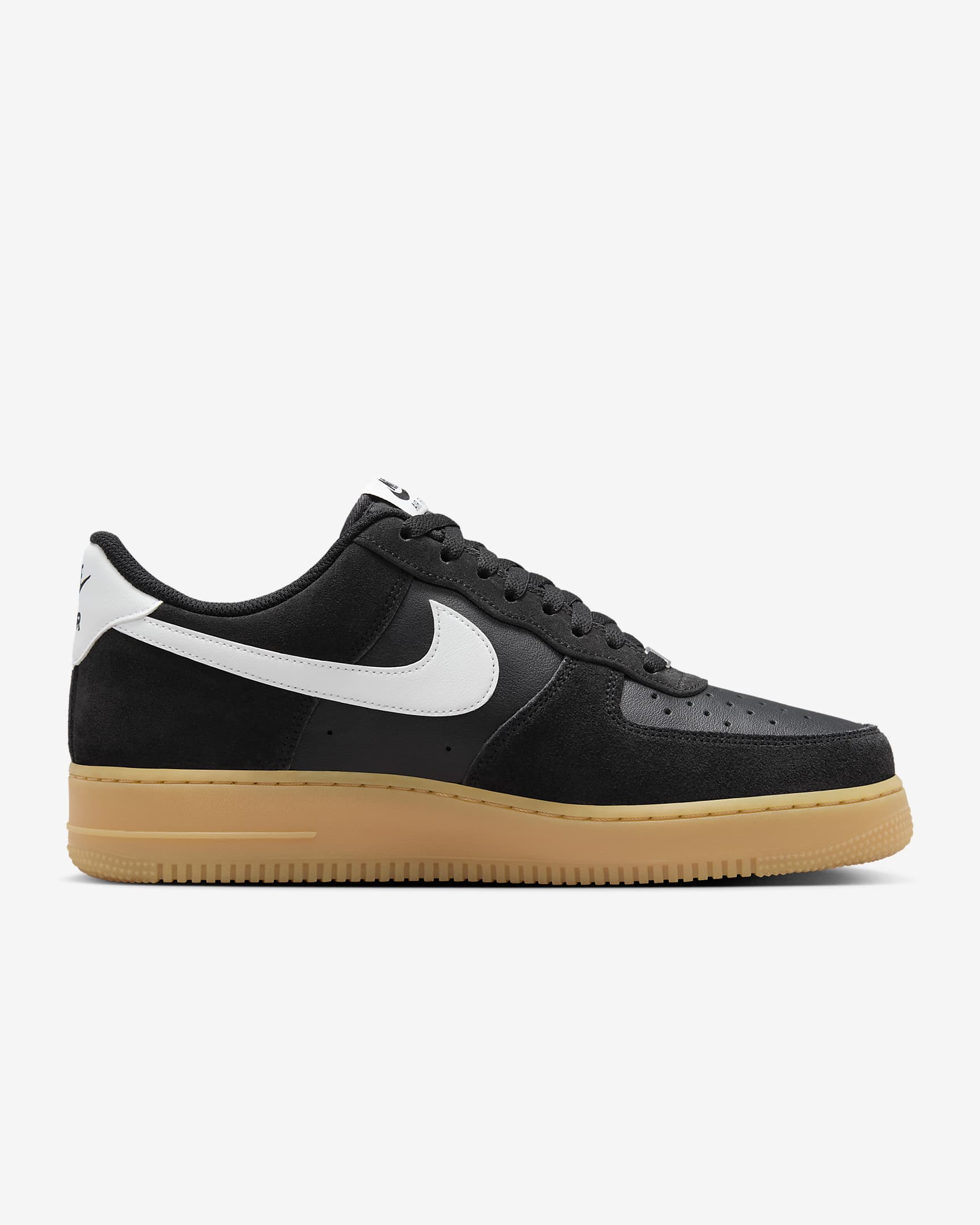 Nike Air Force 1 '07 LV8 Men's Shoes - Black/Gum Light Brown/Summit White