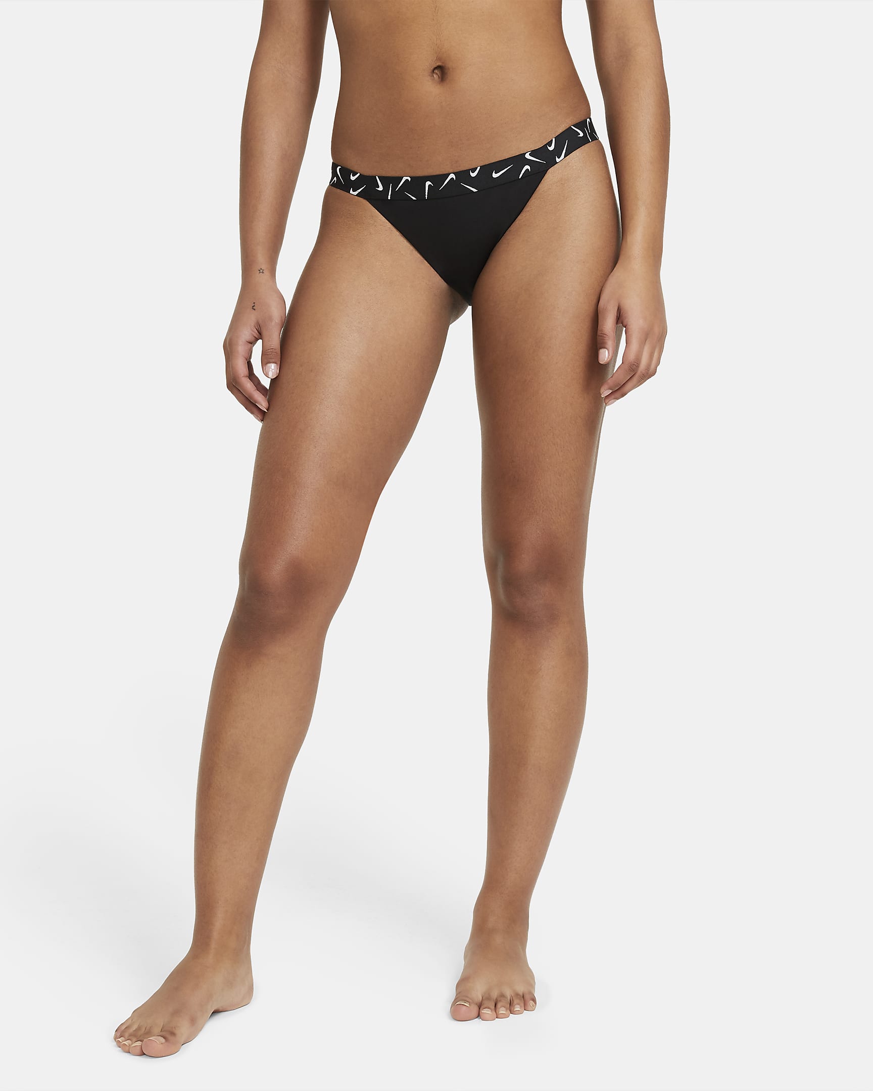 Nike Women's Bikini Bottoms - Black/White