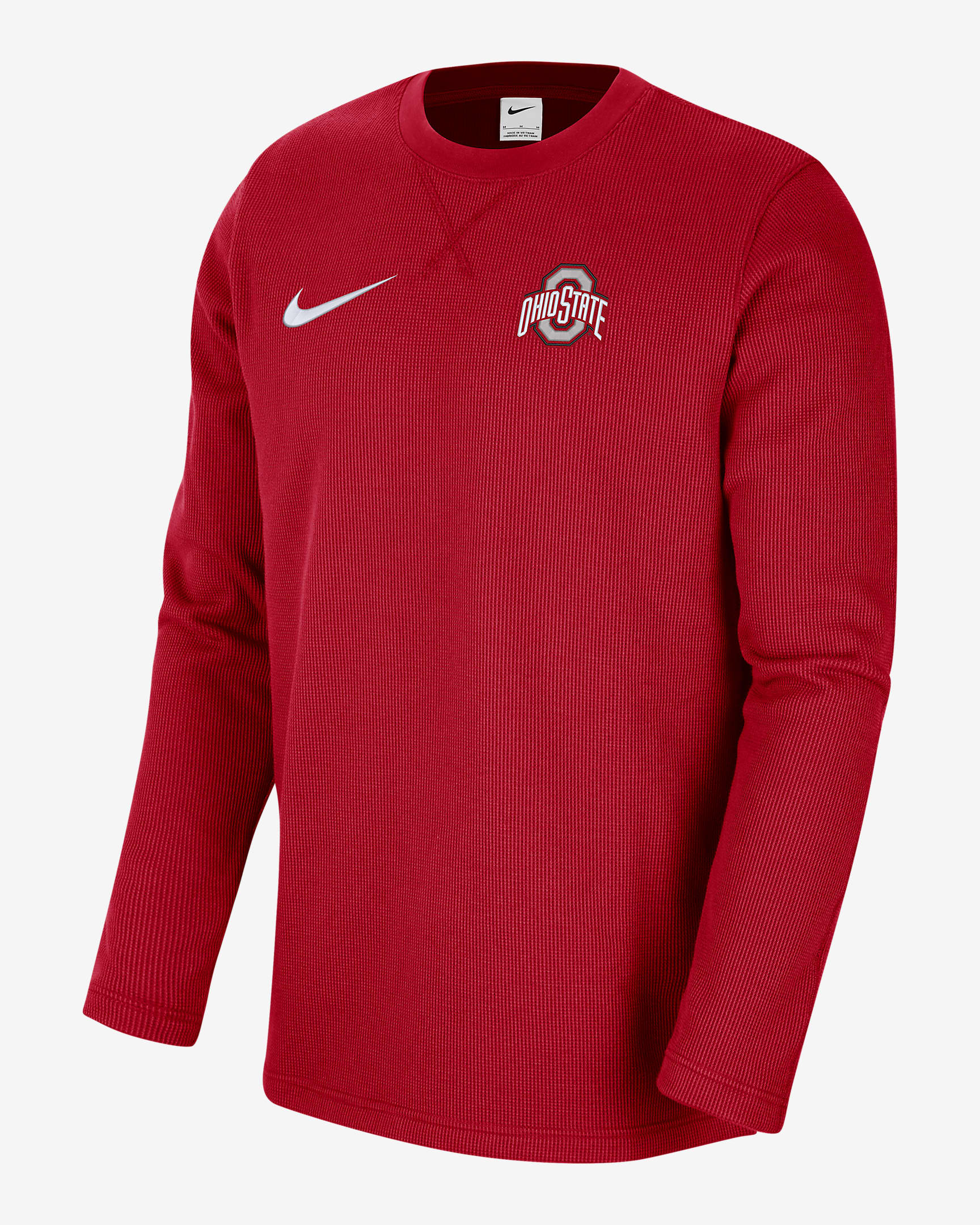 Ohio State Men's Nike College Long-Sleeve Top - University Red/University Red/White