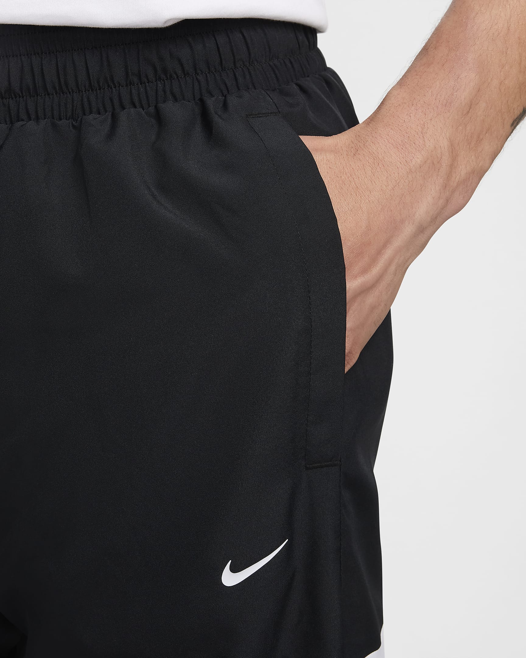 Nike Icon Men's Woven Basketball Pants - Black/Black/White/White